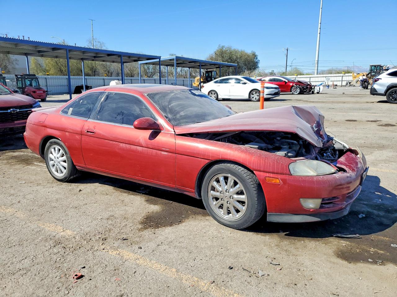 1993 Lexus Sc 400 Base Burgundy vin: JT8UZ30C4P0030033