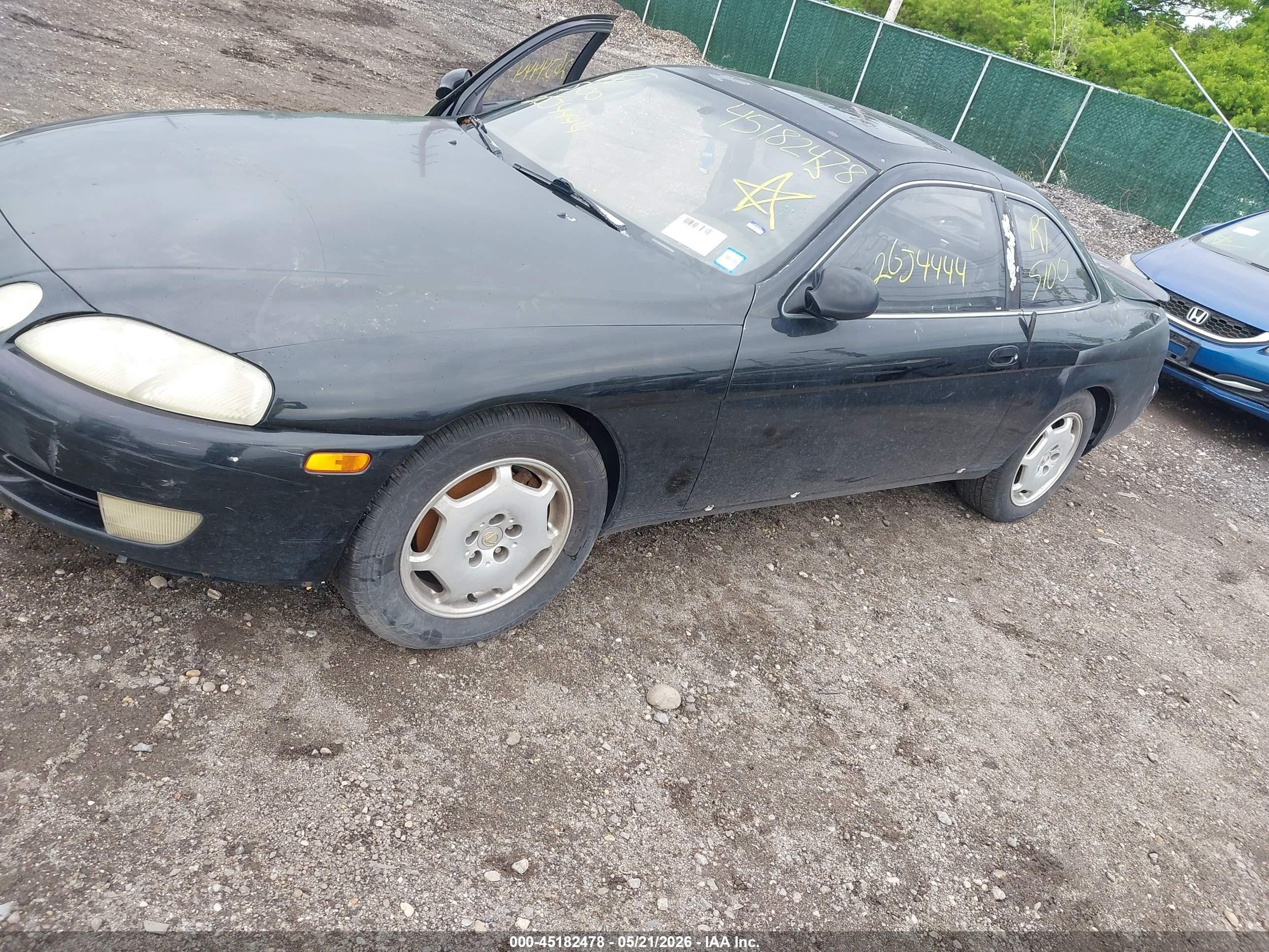 1993 Lexus Sc 400 Black vin: JT8UZ30C6P0034326