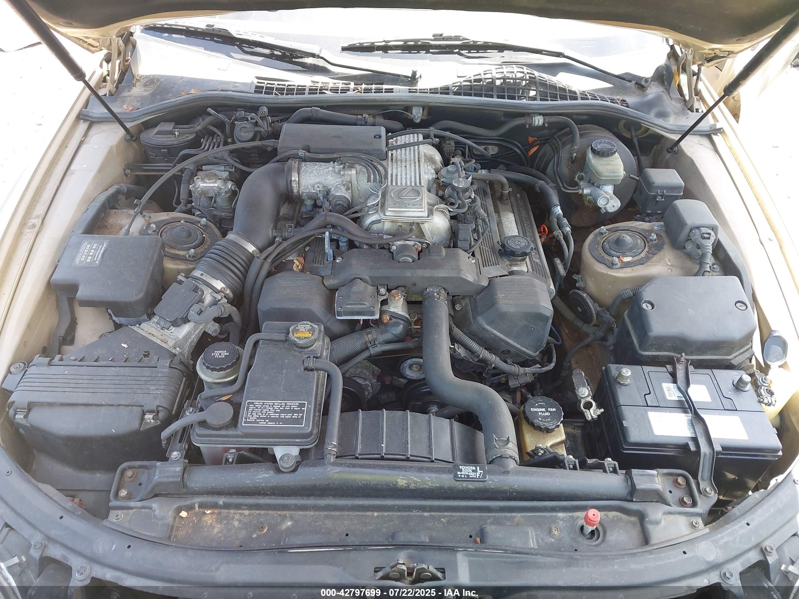 1992 Lexus Sc 400 Gold vin: JT8UZ30C9N0014732