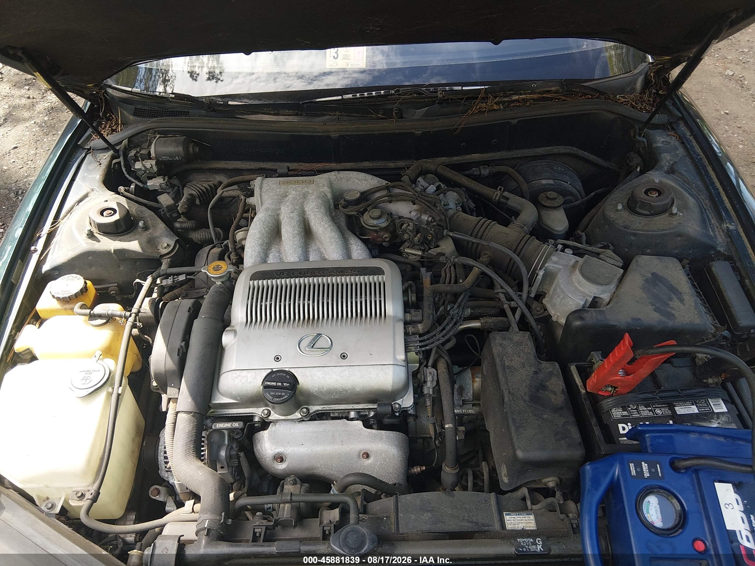 1992 Lexus Es 300 Green vin: JT8VK13T2N0042722
