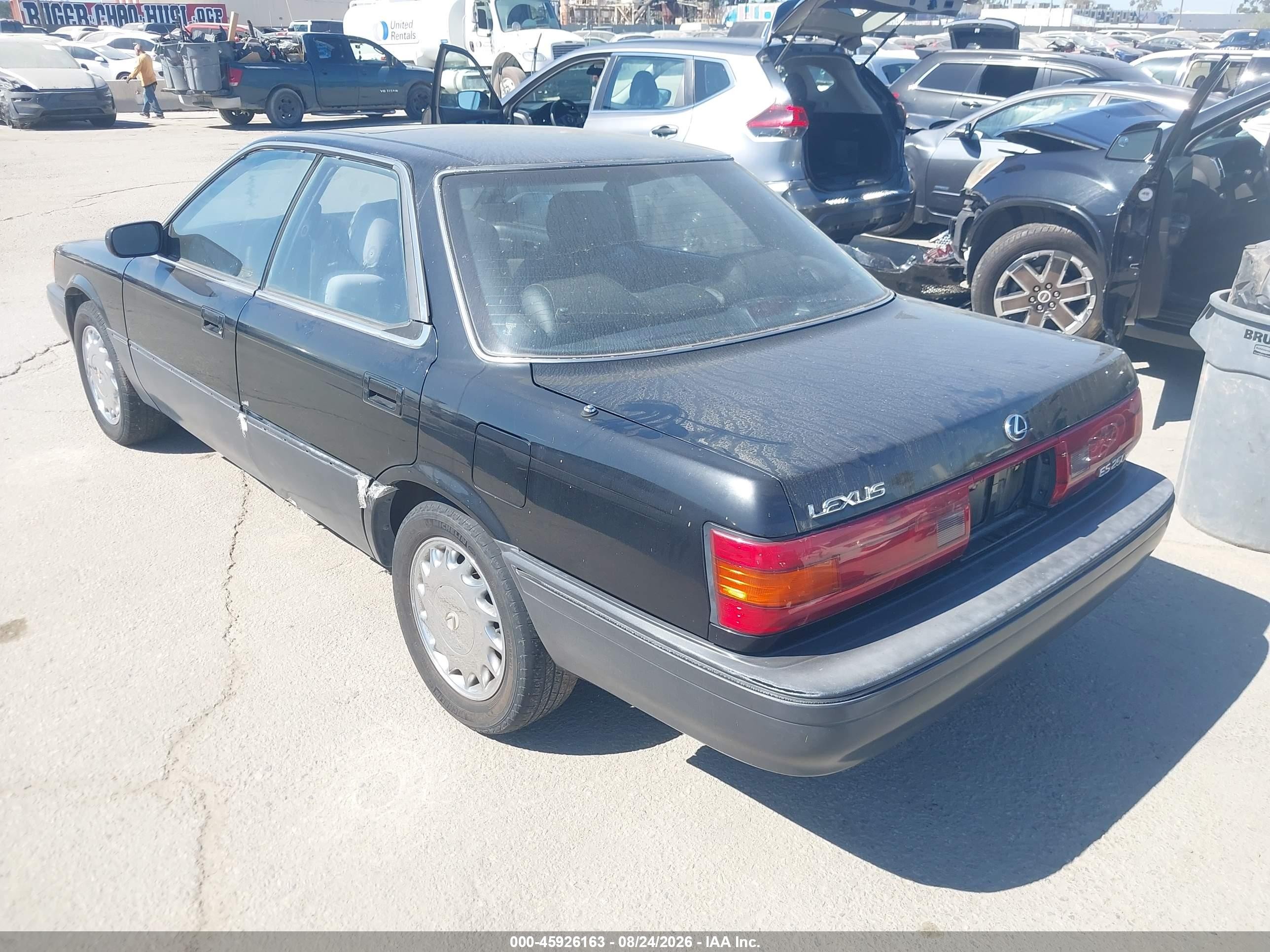 1990 Lexus Es 250/250 Se-r Black vin: JT8VV22T1L0091812