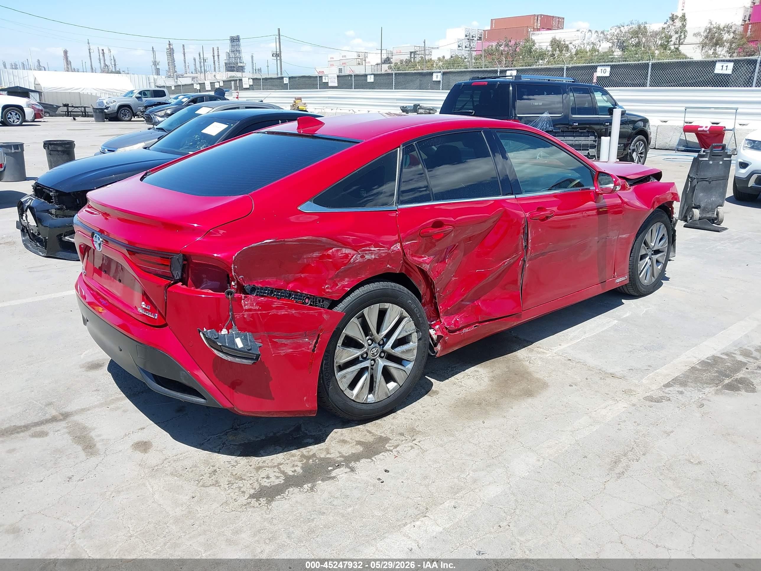 2022 Toyota Mirai Xle Красный vin: JTDAAAAA6NA004716