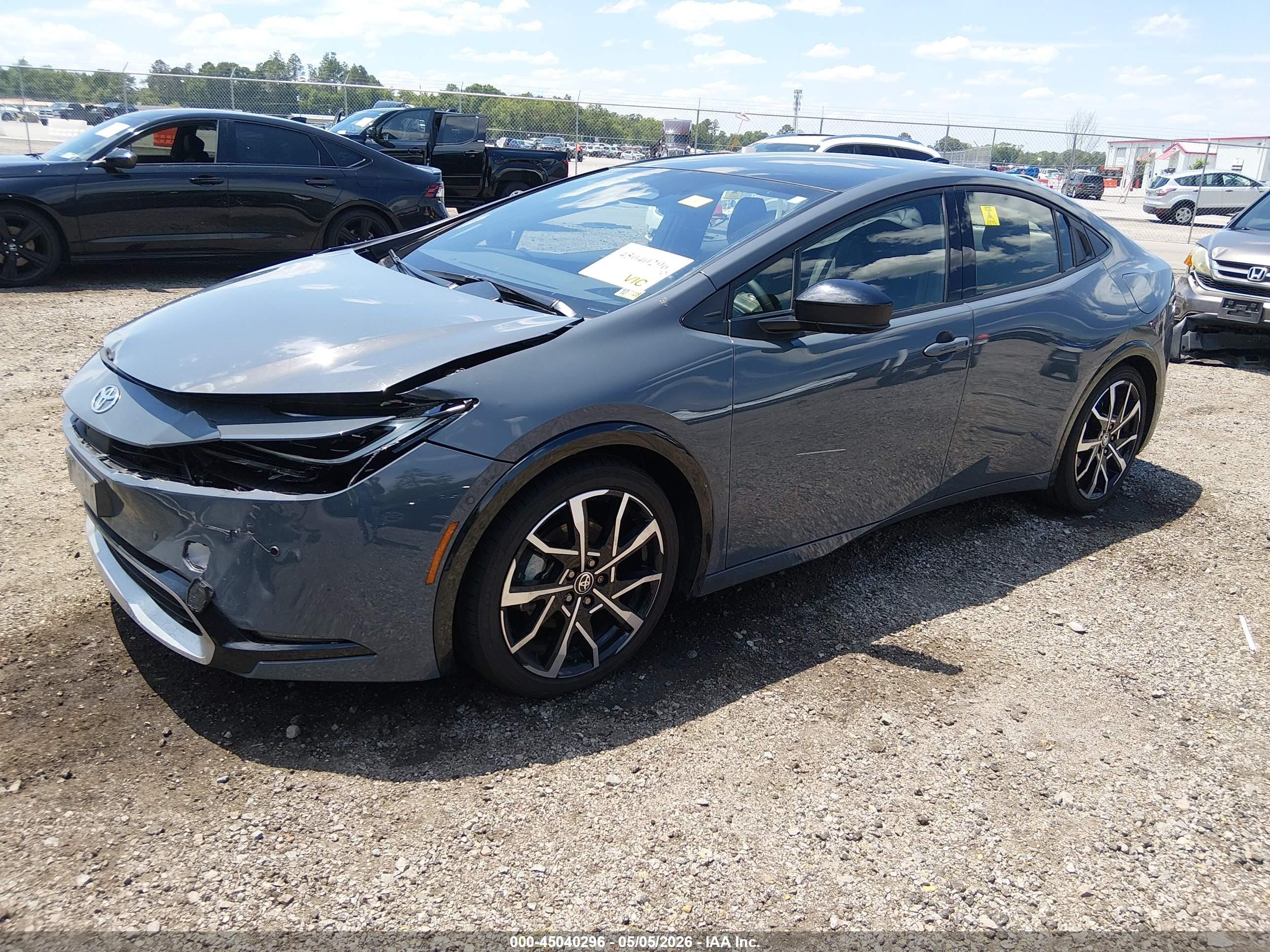 2024 Toyota Prius Prime Xse Premium Серый vin: JTDACACU6R3030227