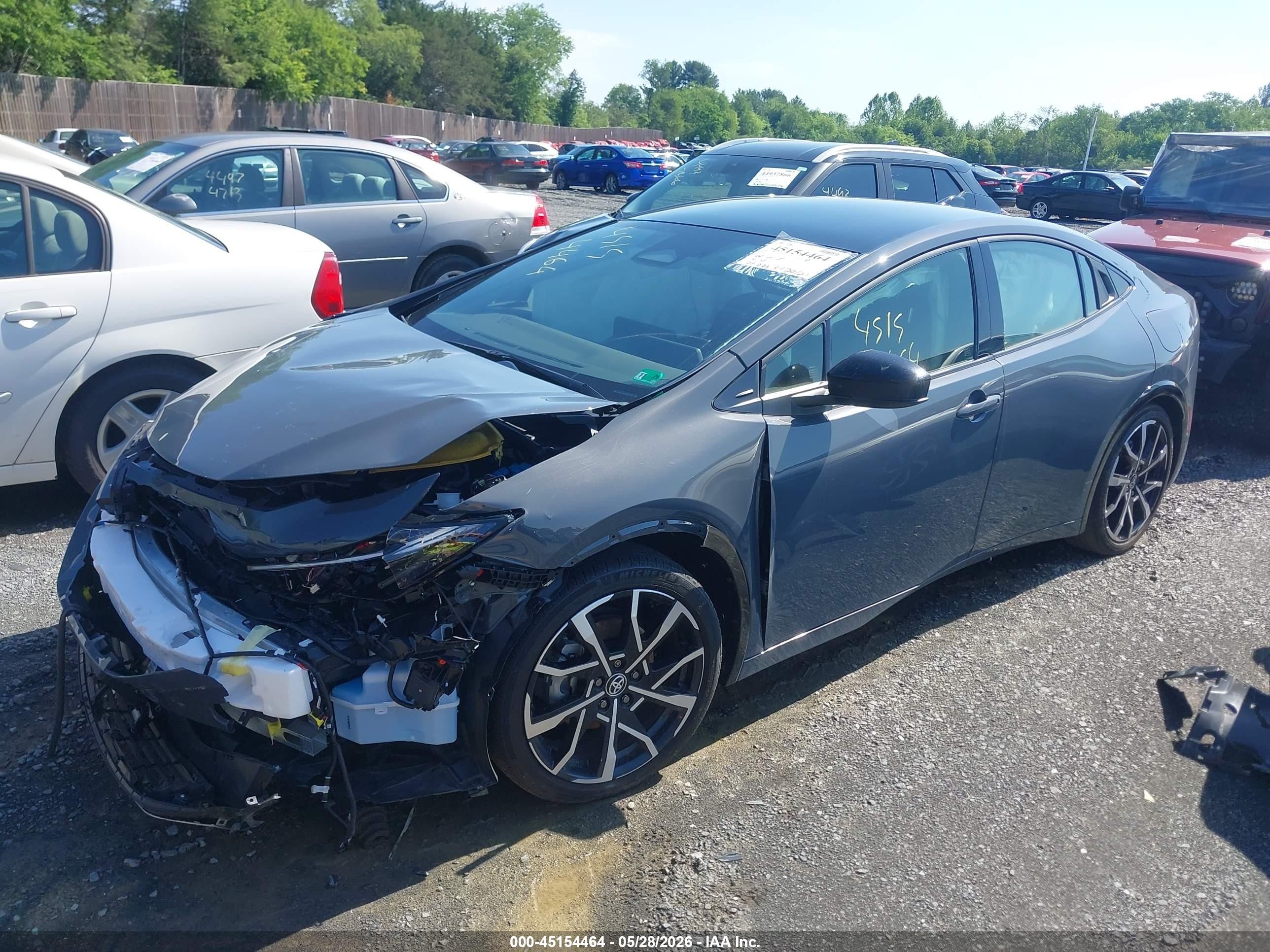 2024 Toyota Prius Prime Xse Серый vin: JTDACACU8R3031900