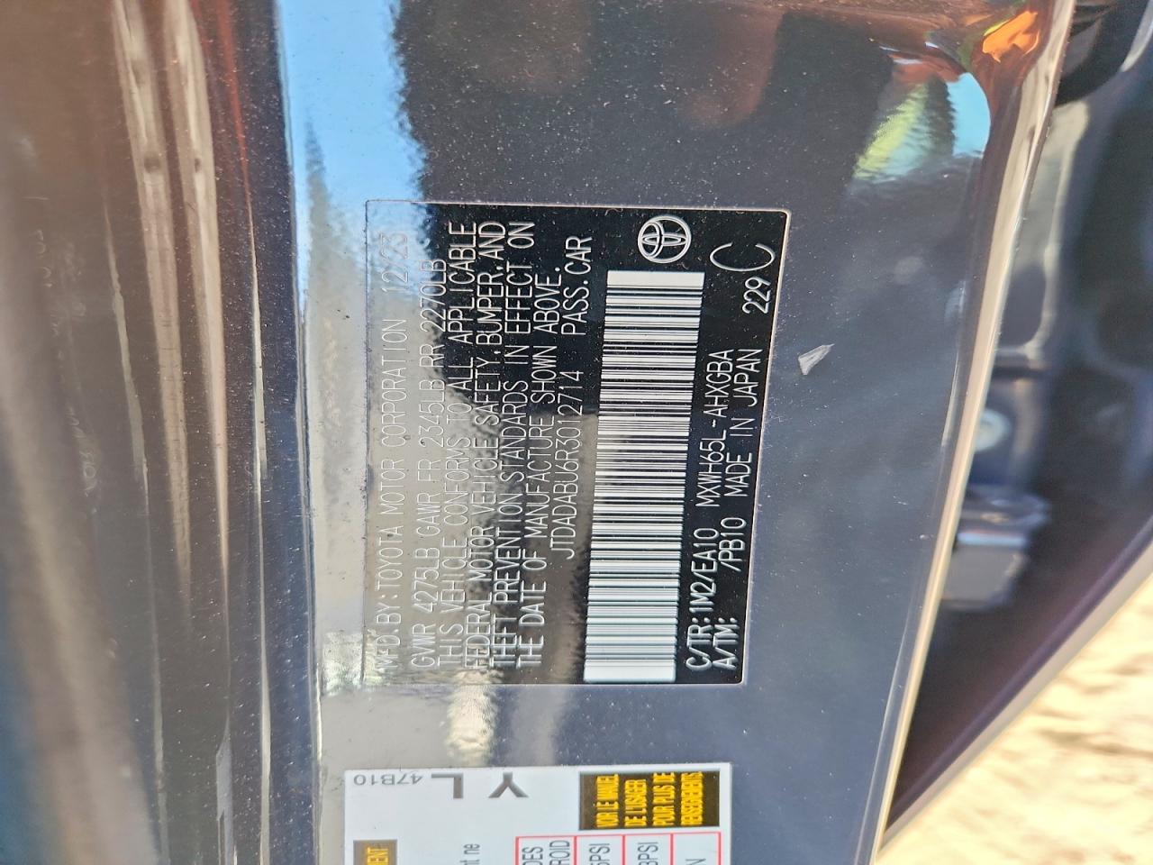 2024 Toyota Prius Xle Серый vin: JTDADABU6R3012714
