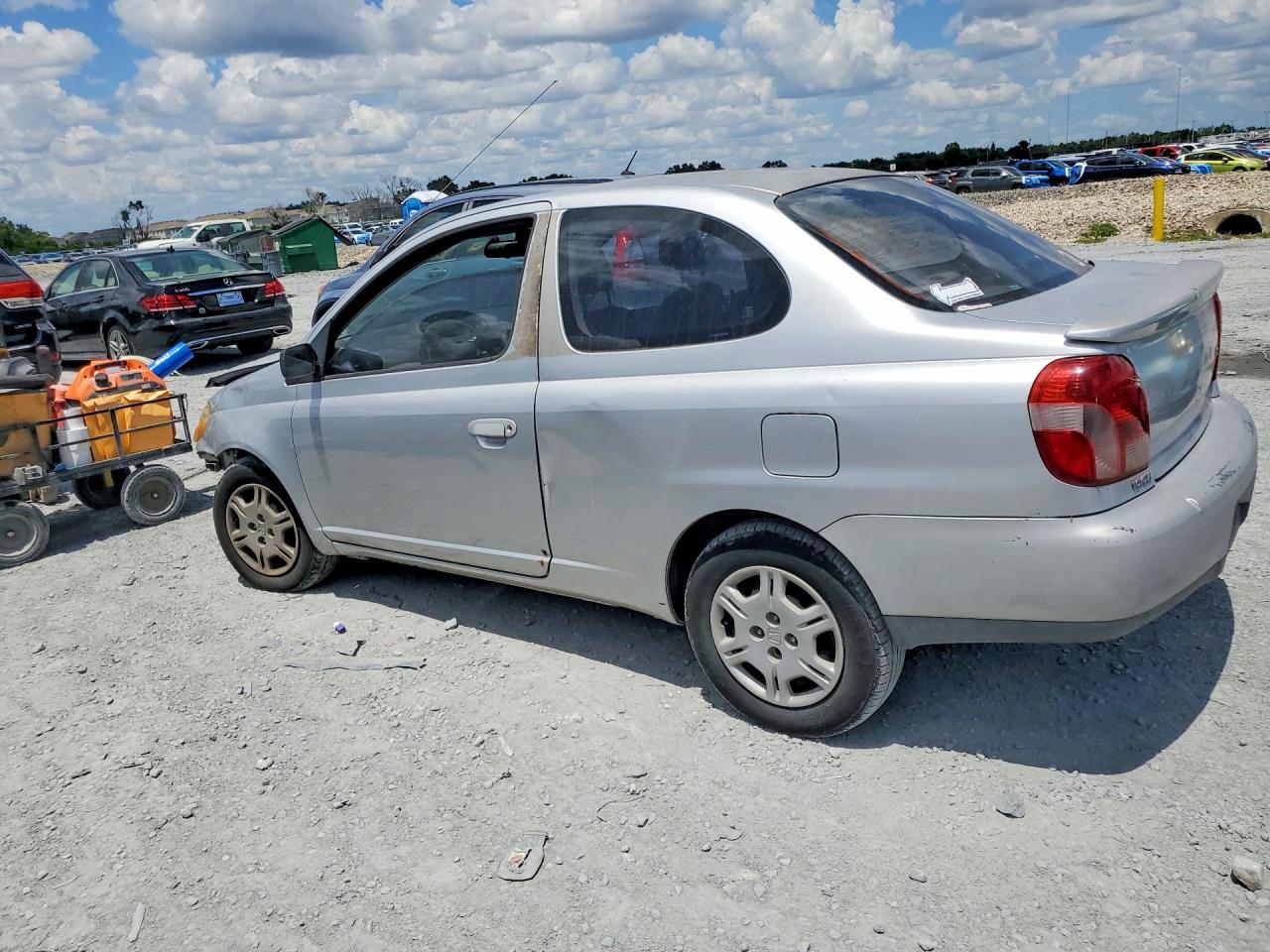 2001 Toyota Echo Base Silver vin: JTDAT123110100876