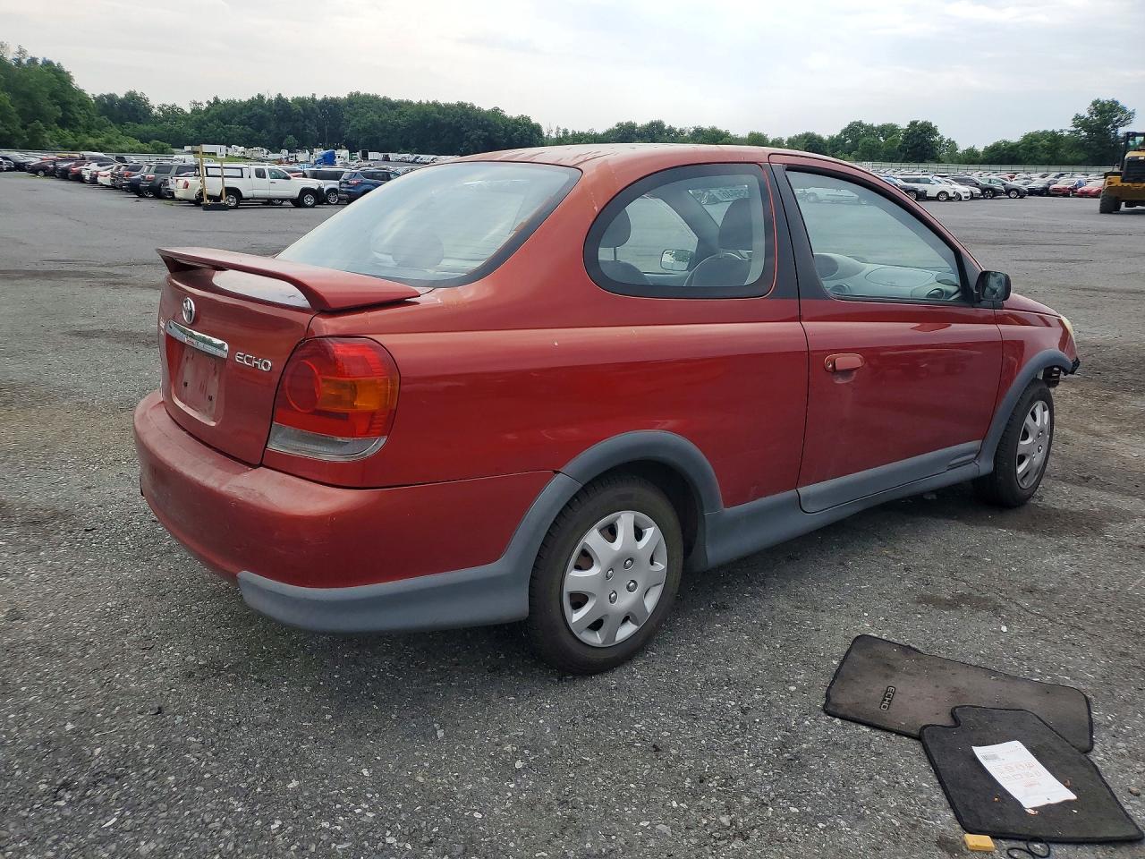 2003 Toyota Echo Base Burgundy vin: JTDAT123130275891