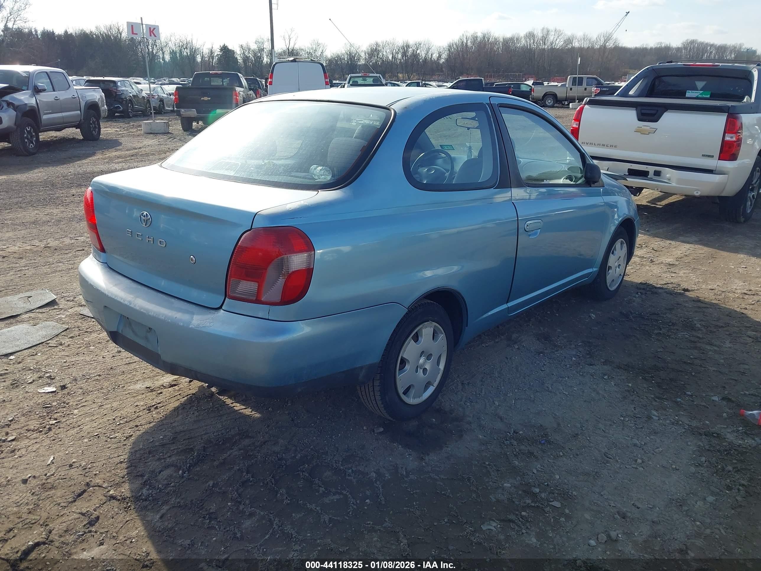 2002 Toyota Echo   Blue vin: JTDAT123320224293
