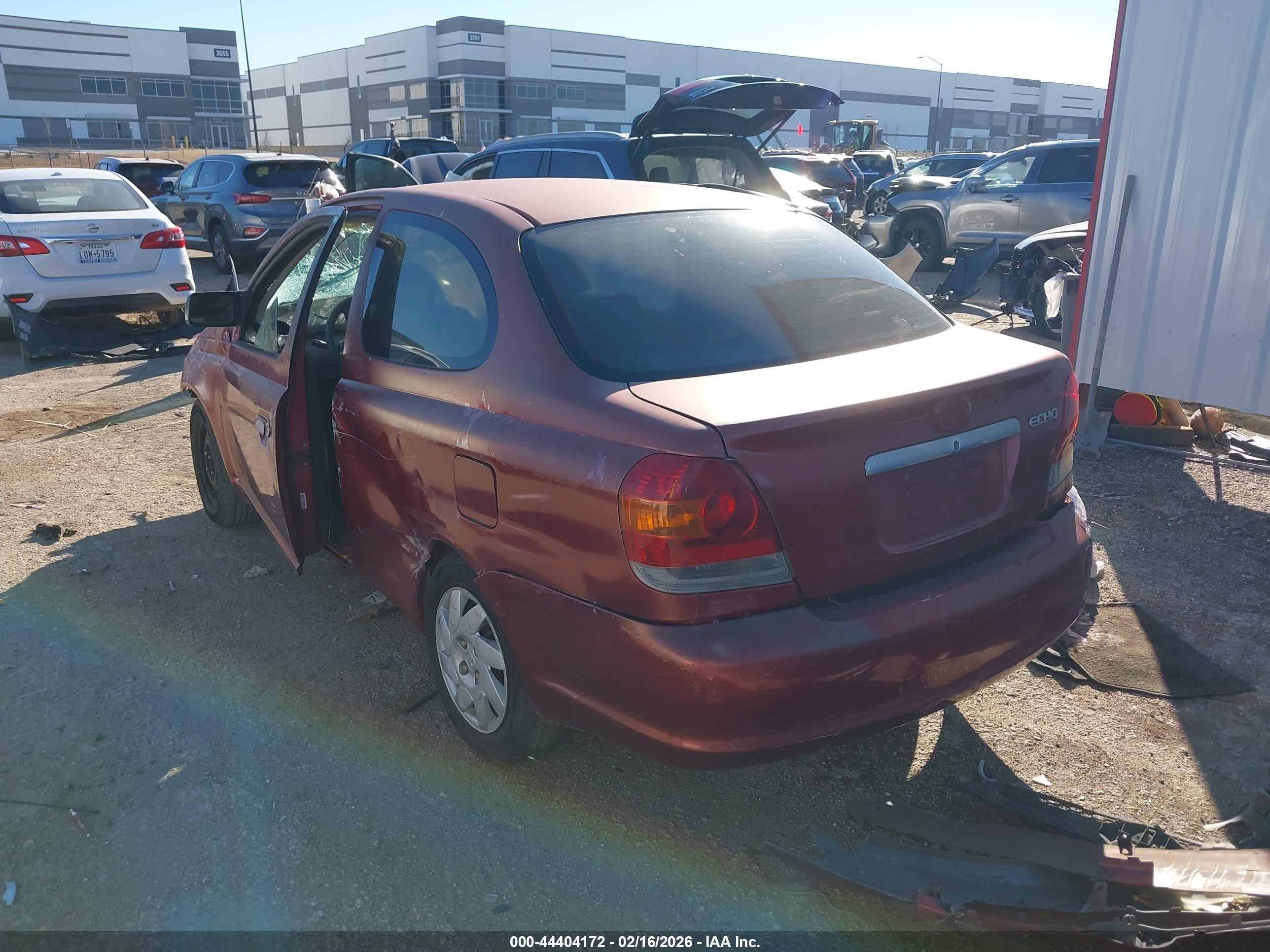 2003 Toyota Echo   Бордовый vin: JTDAT123530280396