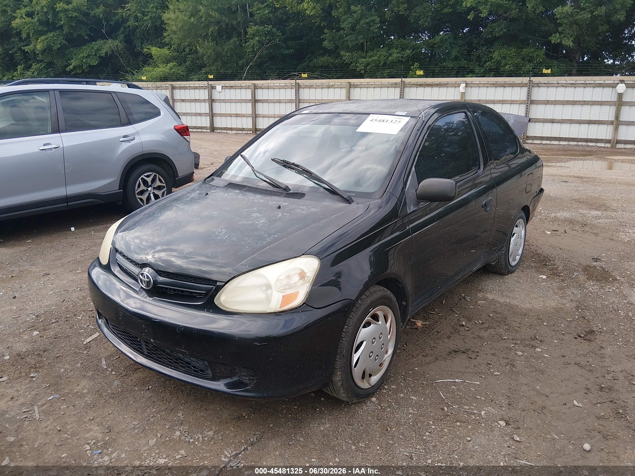 2003 Toyota Echo   Black vin: JTDAT123530281807
