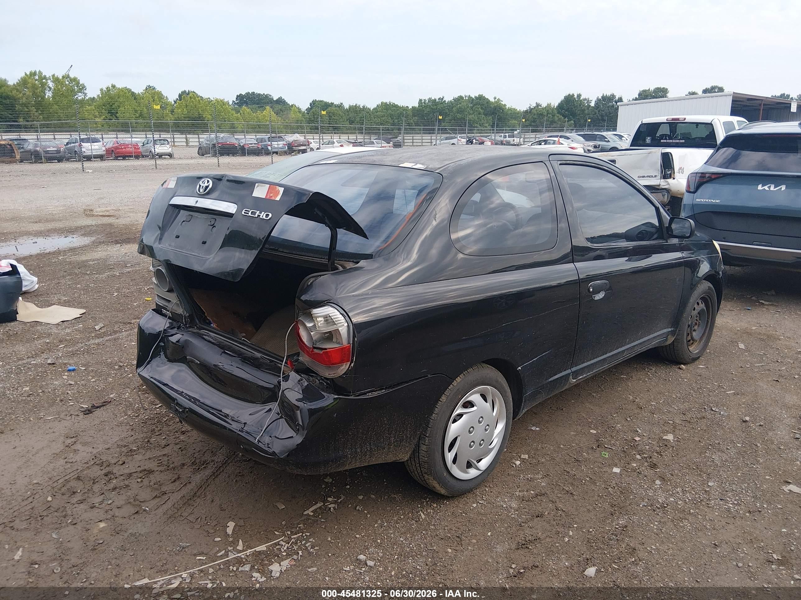 2003 Toyota Echo   Black vin: JTDAT123530281807