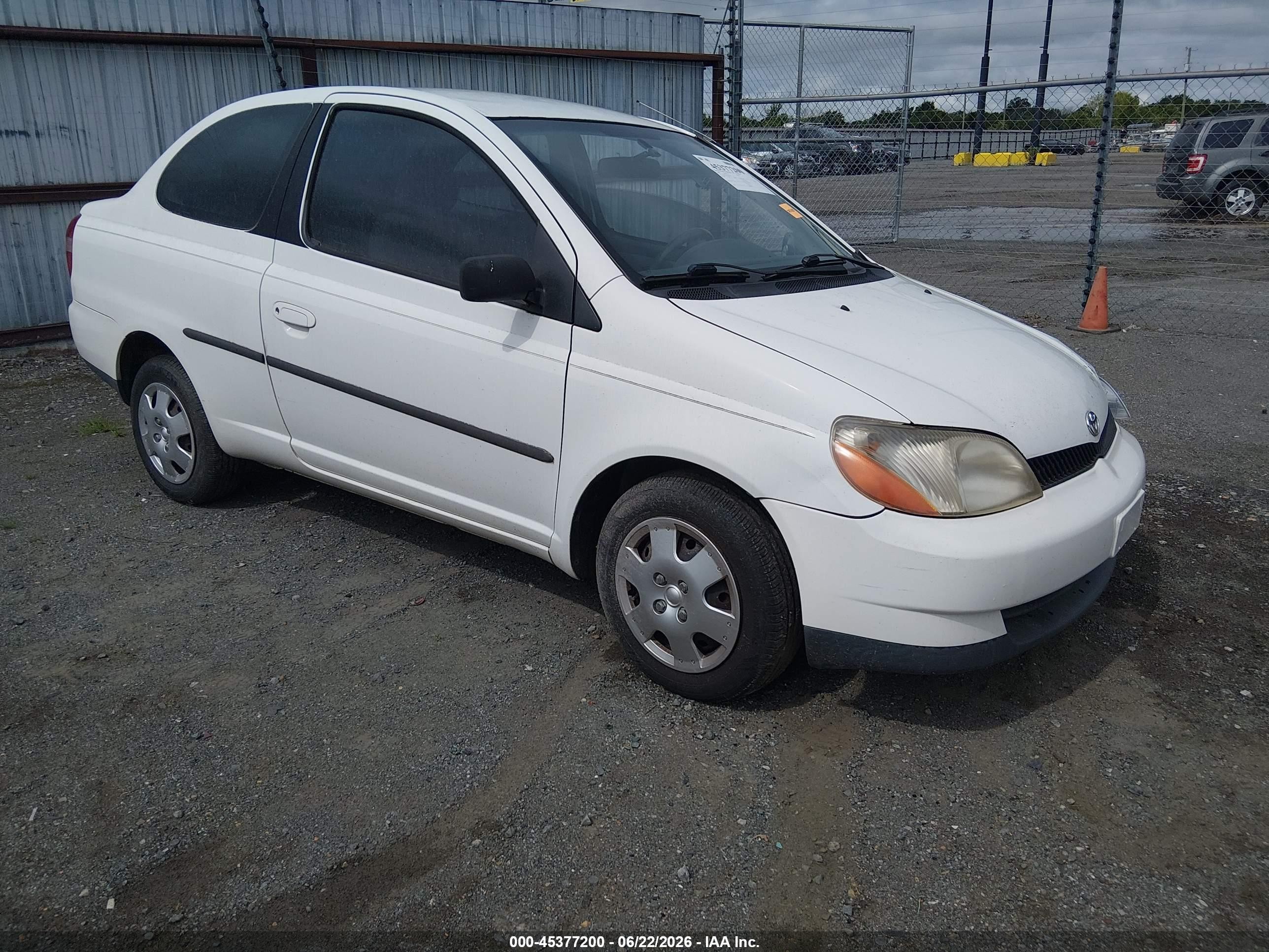 2002 Toyota Echo   White vin: JTDAT123620210856