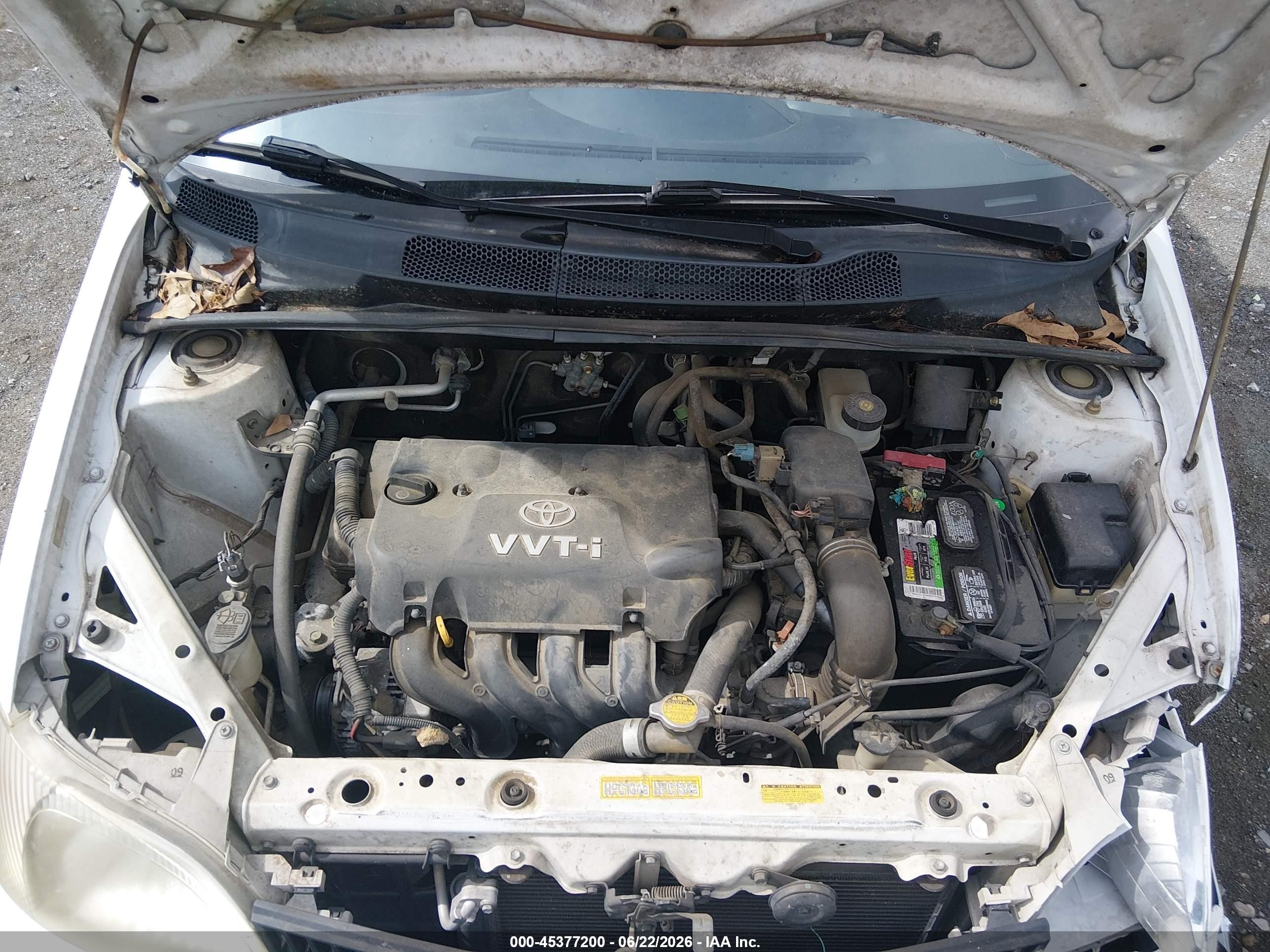 2002 Toyota Echo   White vin: JTDAT123620210856
