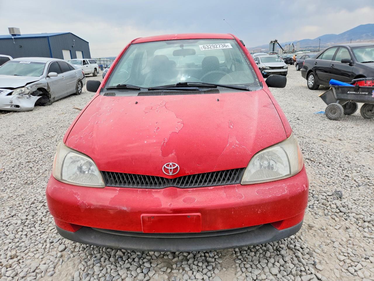 2001 Toyota Echo Base Red vin: JTDAT123710129413