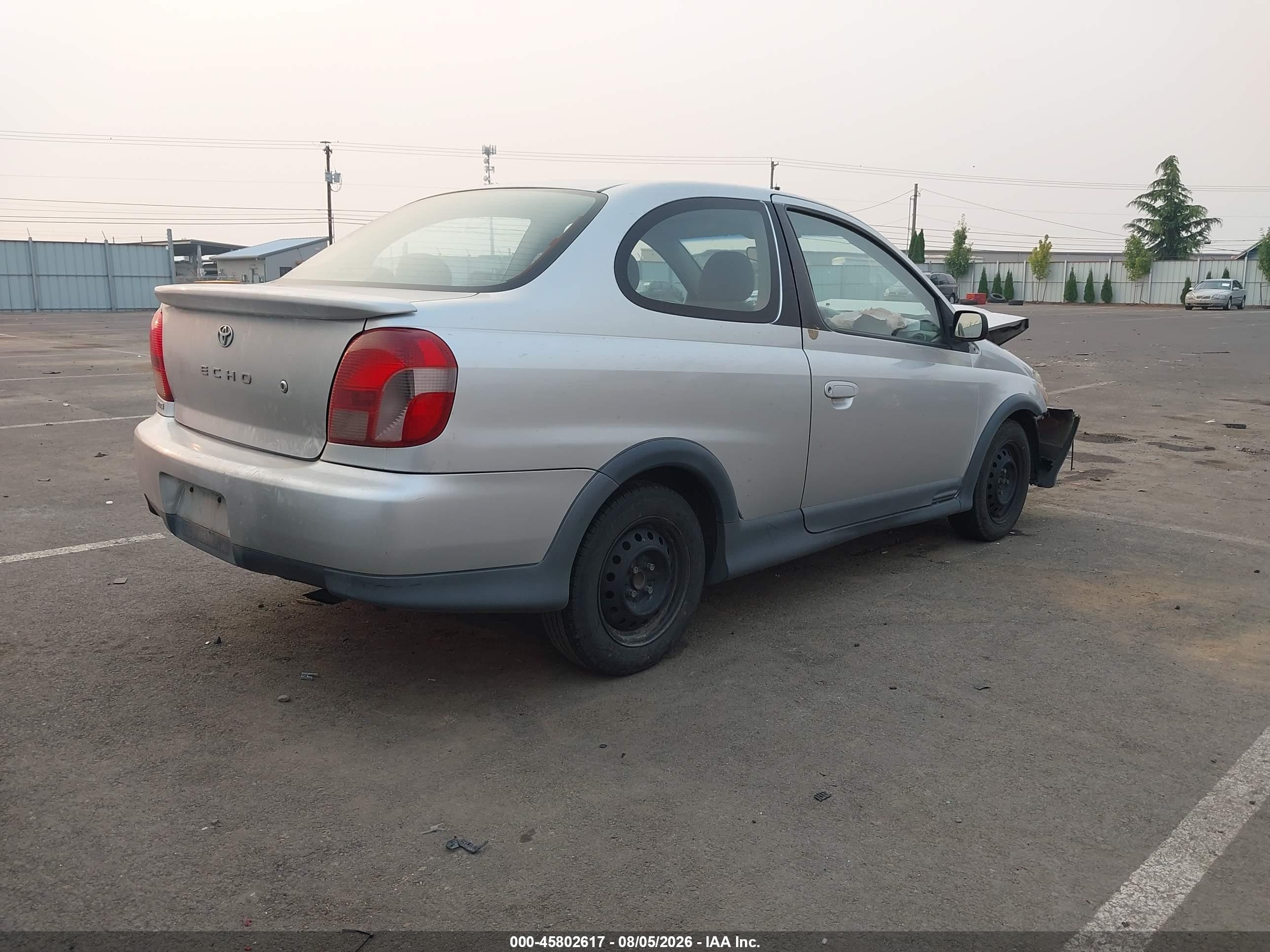 2001 Toyota Echo   Серый vin: JTDAT123710143957