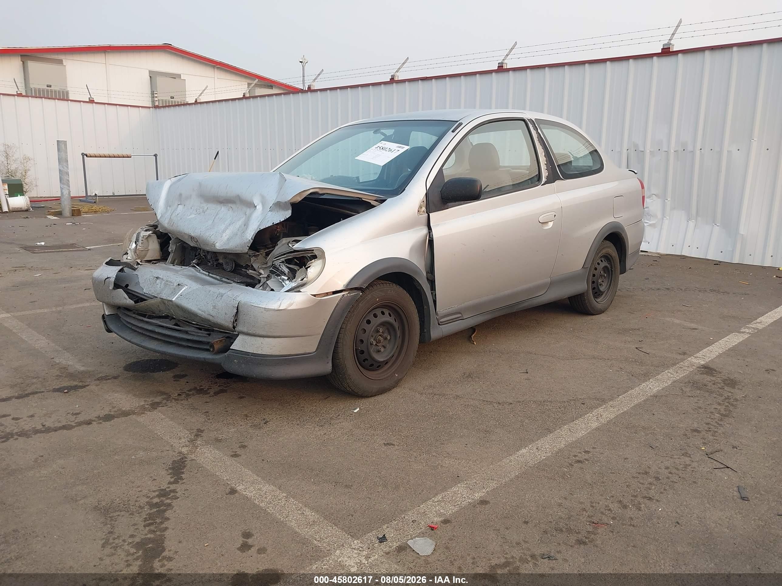 2001 Toyota Echo   Серый vin: JTDAT123710143957