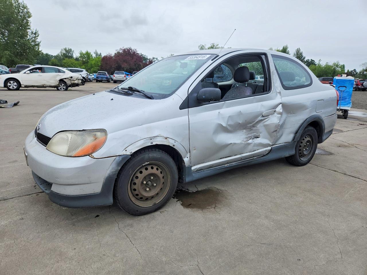 2000 Toyota Echo Base Silver vin: JTDAT1237Y0090283