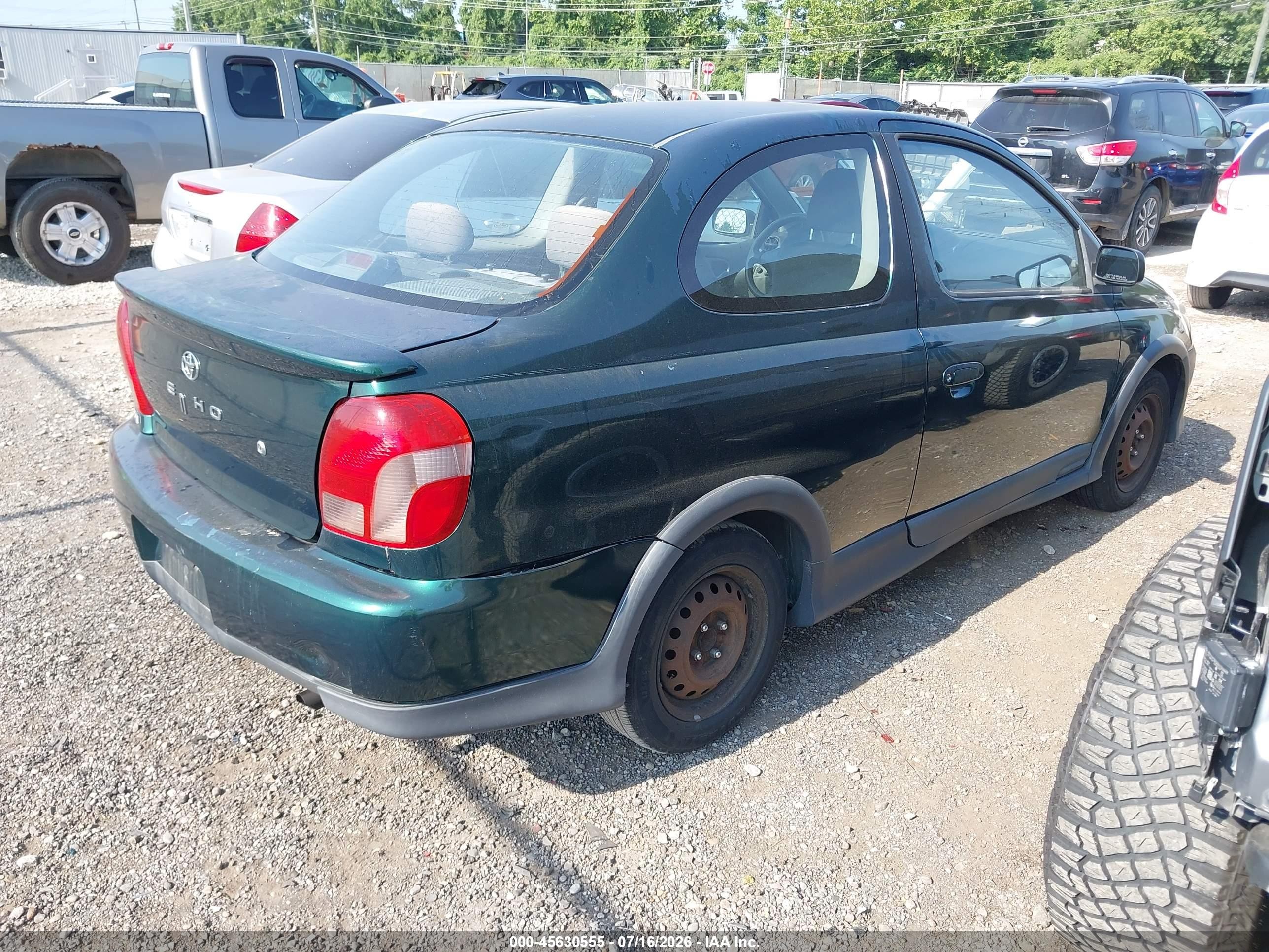 2002 Toyota Echo   Green vin: JTDAT123920215467