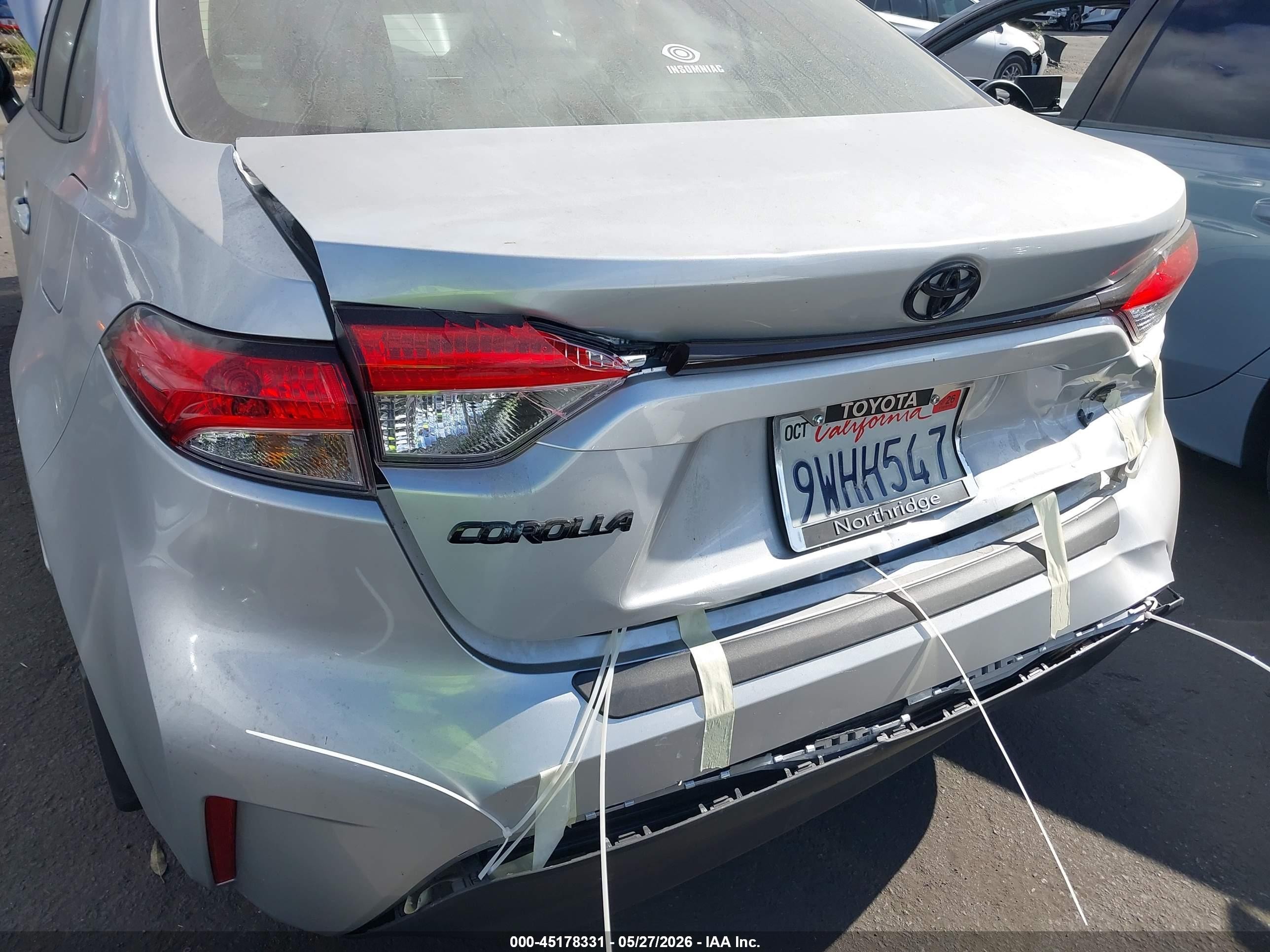 2026 Toyota Corolla Le Silver vin: JTDB4MEE1T3034587