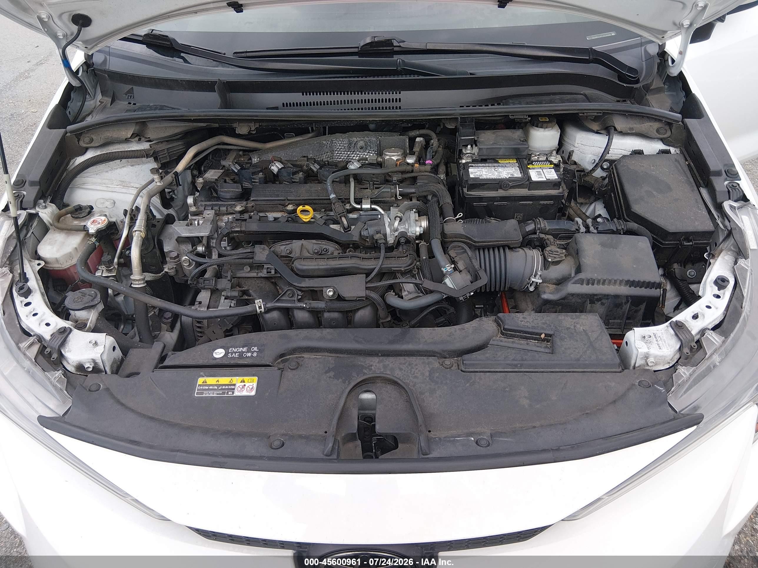 2023 Toyota Corolla Le White vin: JTDB4MEE9PJ004688