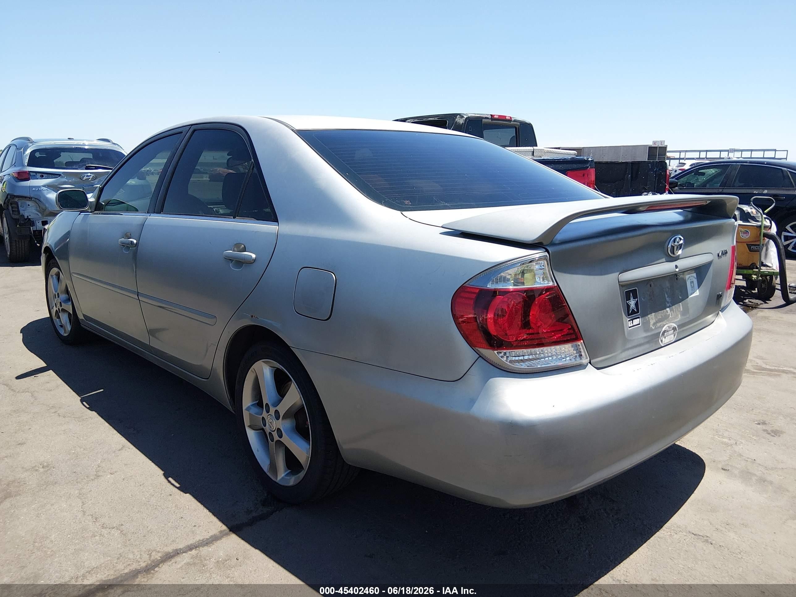 2005 Toyota Camry Se V6 Silver vin: JTDBA30K450025306