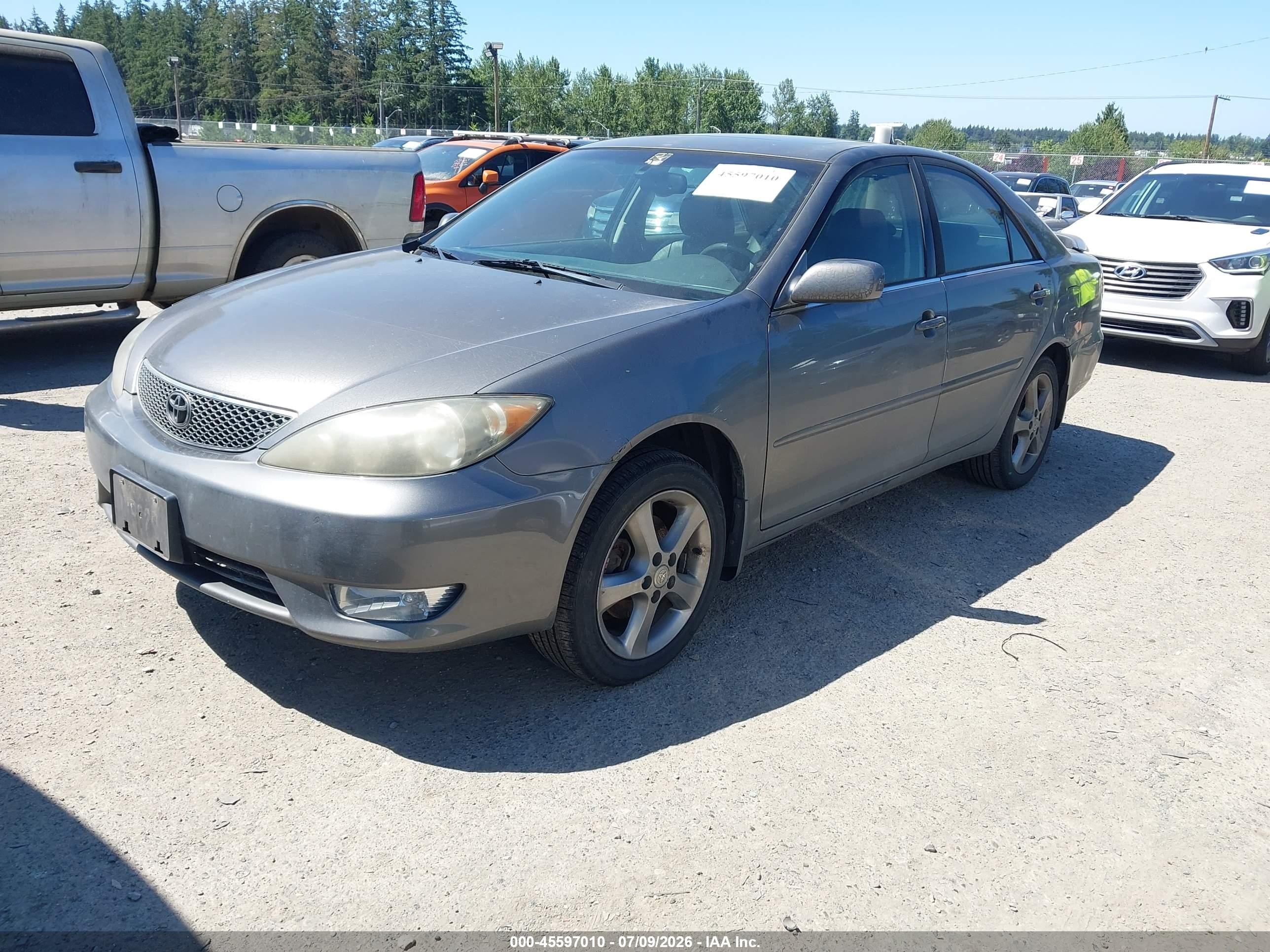 2005 Toyota Camry Se V6 Gray vin: JTDBA30K850024515