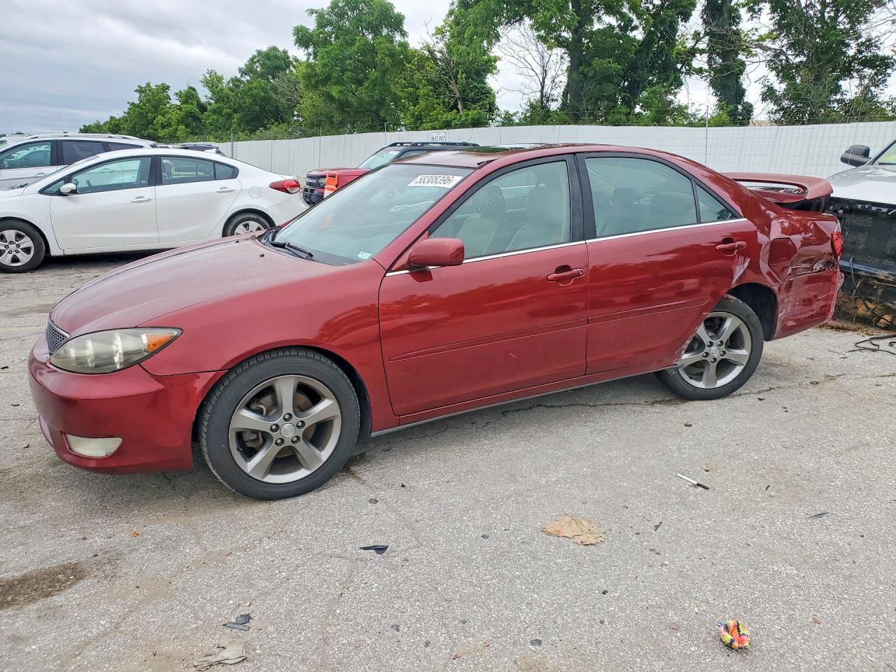2006 Toyota Camry Se Burgundy vin: JTDBA32K360027014