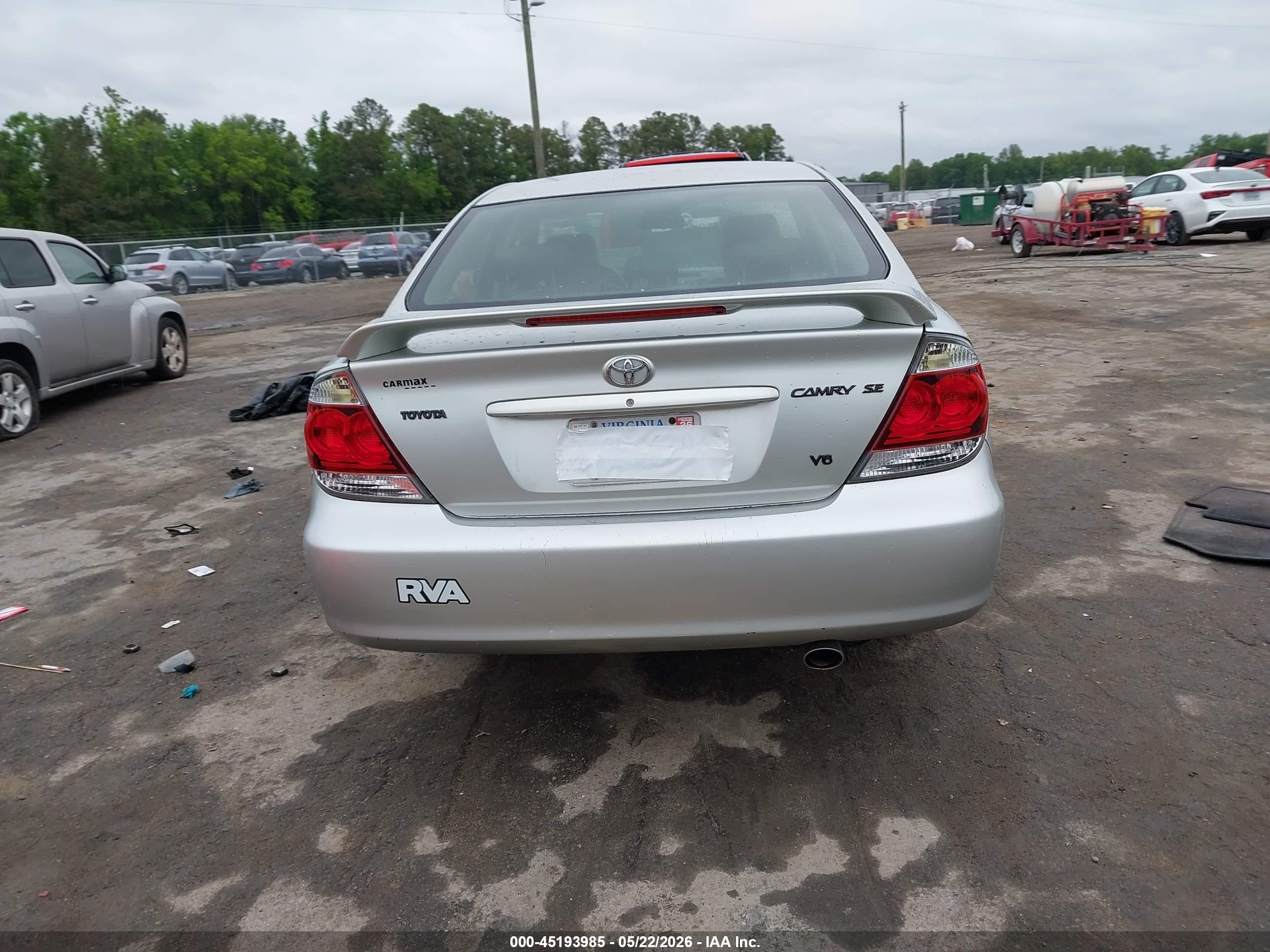 2006 Toyota Camry Se V6 Серебряный vin: JTDBA32K460026602
