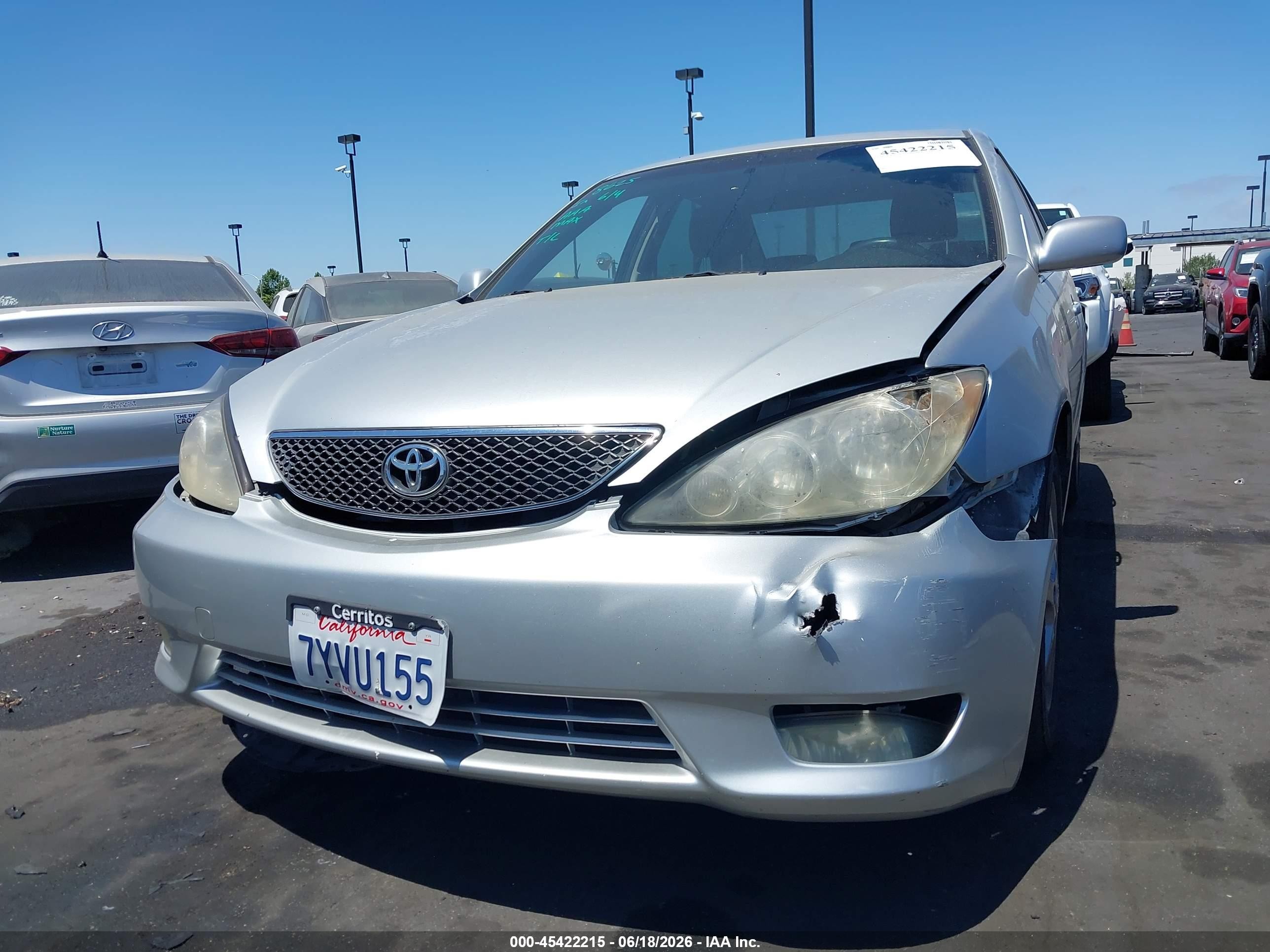 2006 Toyota Camry Se V6 Silver vin: JTDBA32K960026319