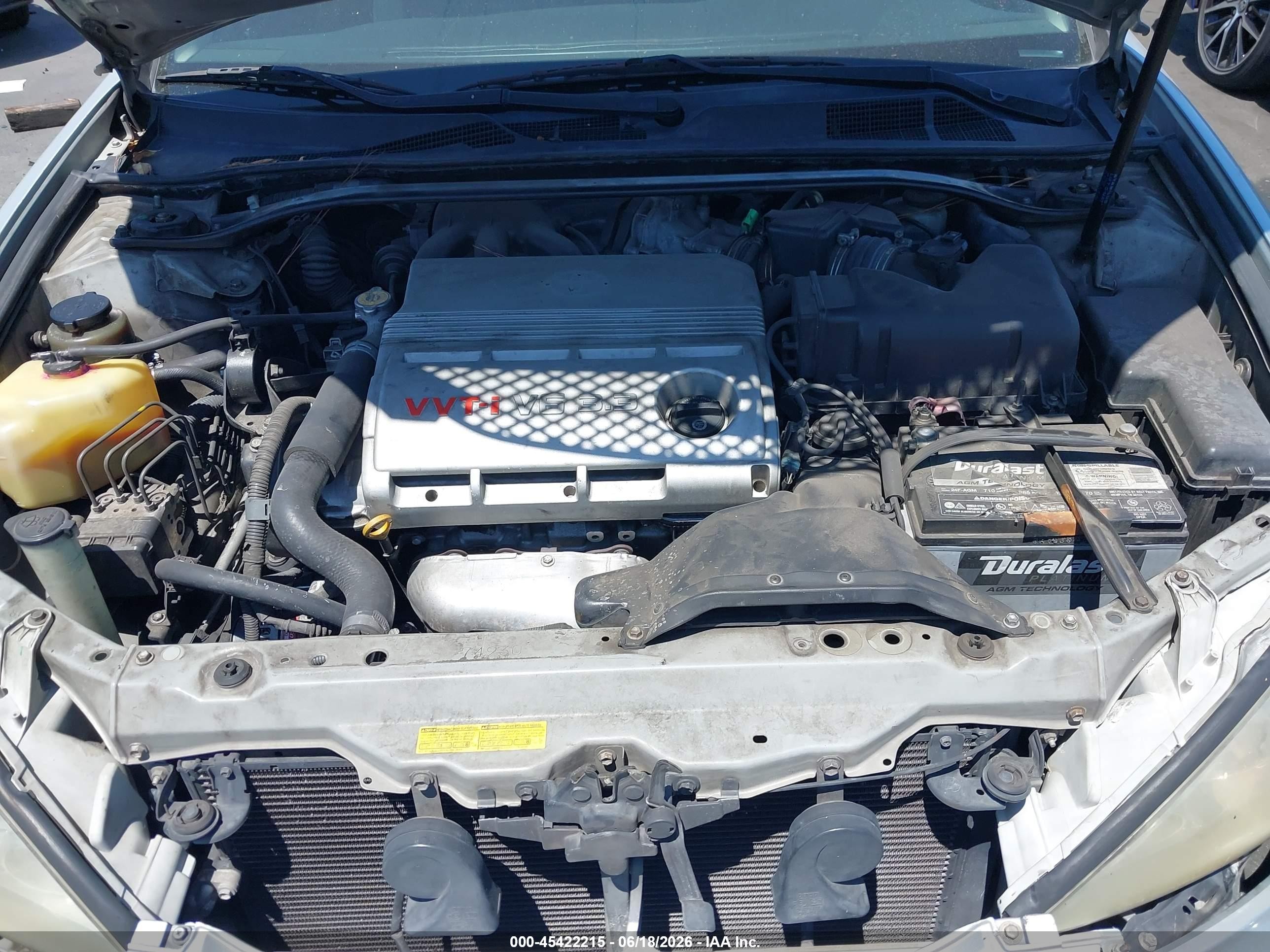 2006 Toyota Camry Se V6 Silver vin: JTDBA32K960026319