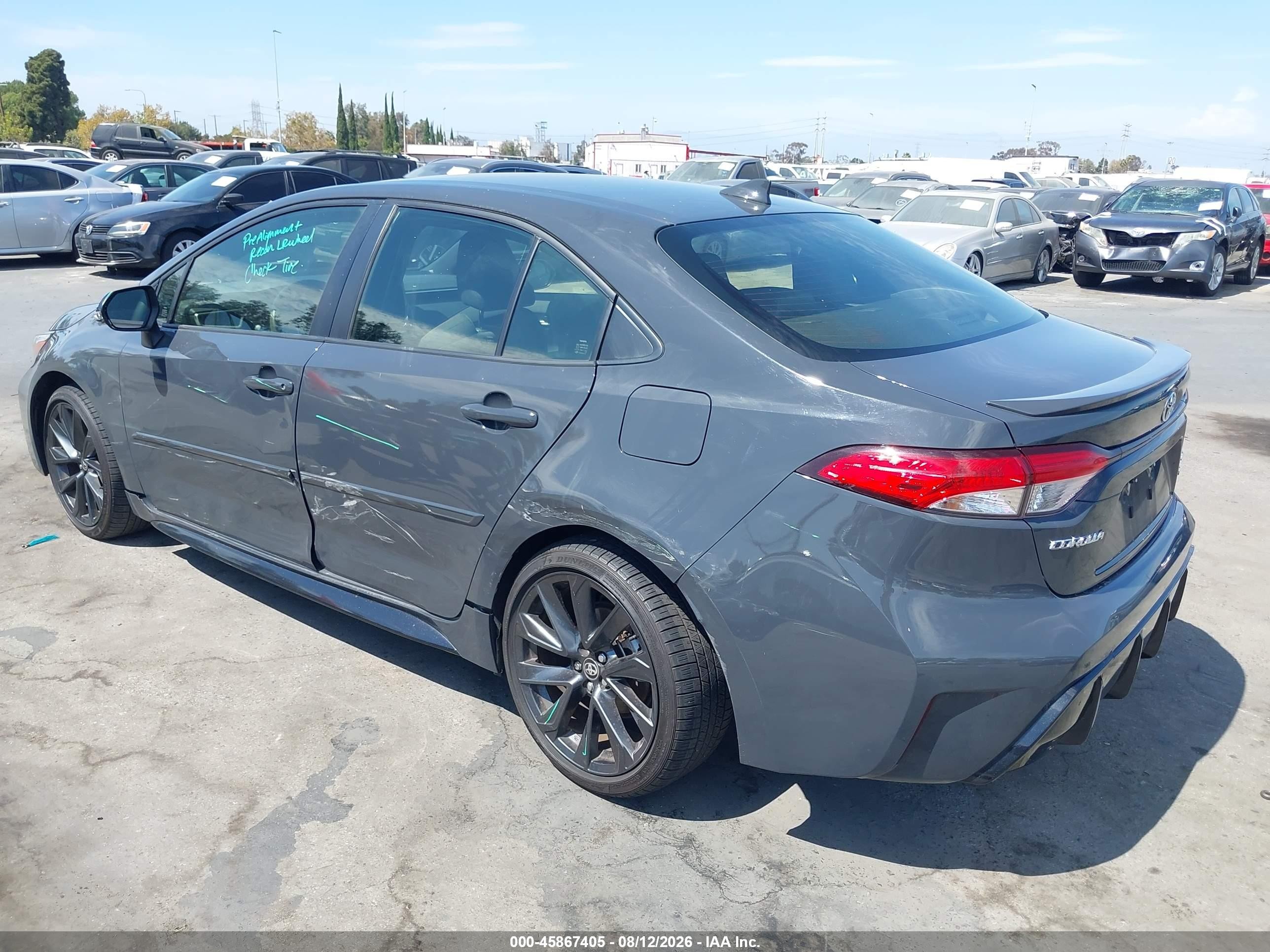 2025 Toyota Corolla Hybrid Se Gray vin: JTDBCMFE0S3086566