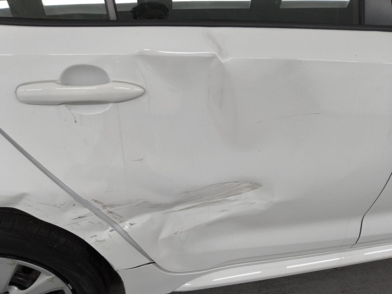 2023 Toyota Corolla Hybrid Le White vin: JTDBCMFE2P3002352 Damage: Right Rear Door, Dent(S) W/ Paint Dmg, > 12 Inches