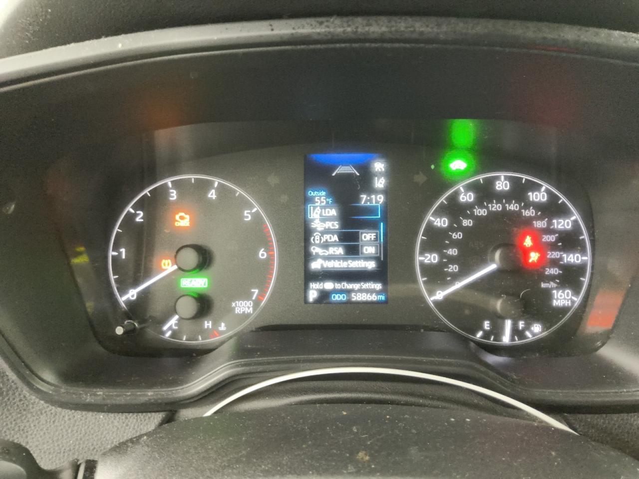 2023 Toyota Corolla Hybrid Le White vin: JTDBCMFE2P3002352 Damage: Warning Light - Engine, On, Unacceptable