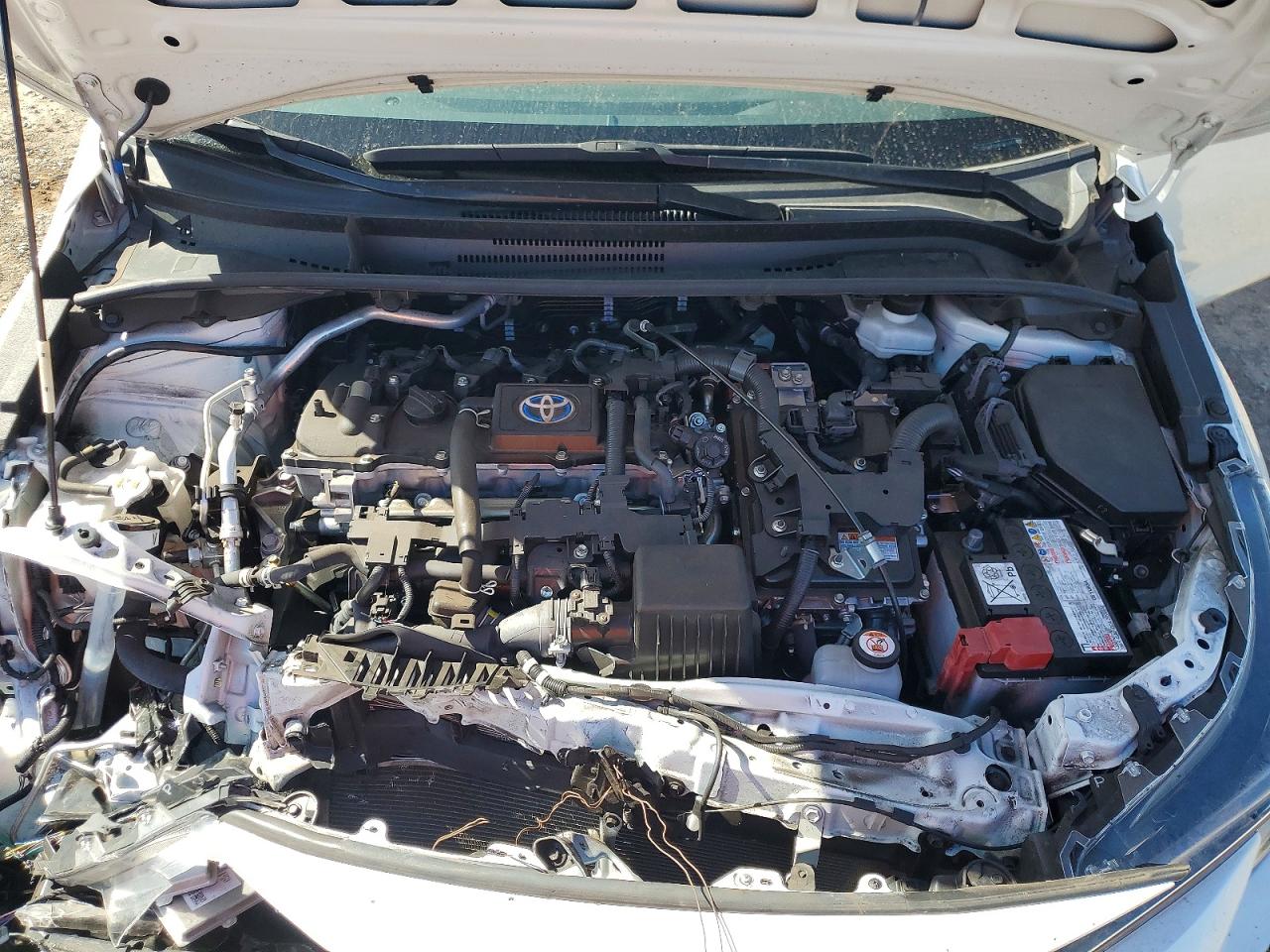 2023 Toyota Corolla Hybrid Le White vin: JTDBCMFE2PJ001391