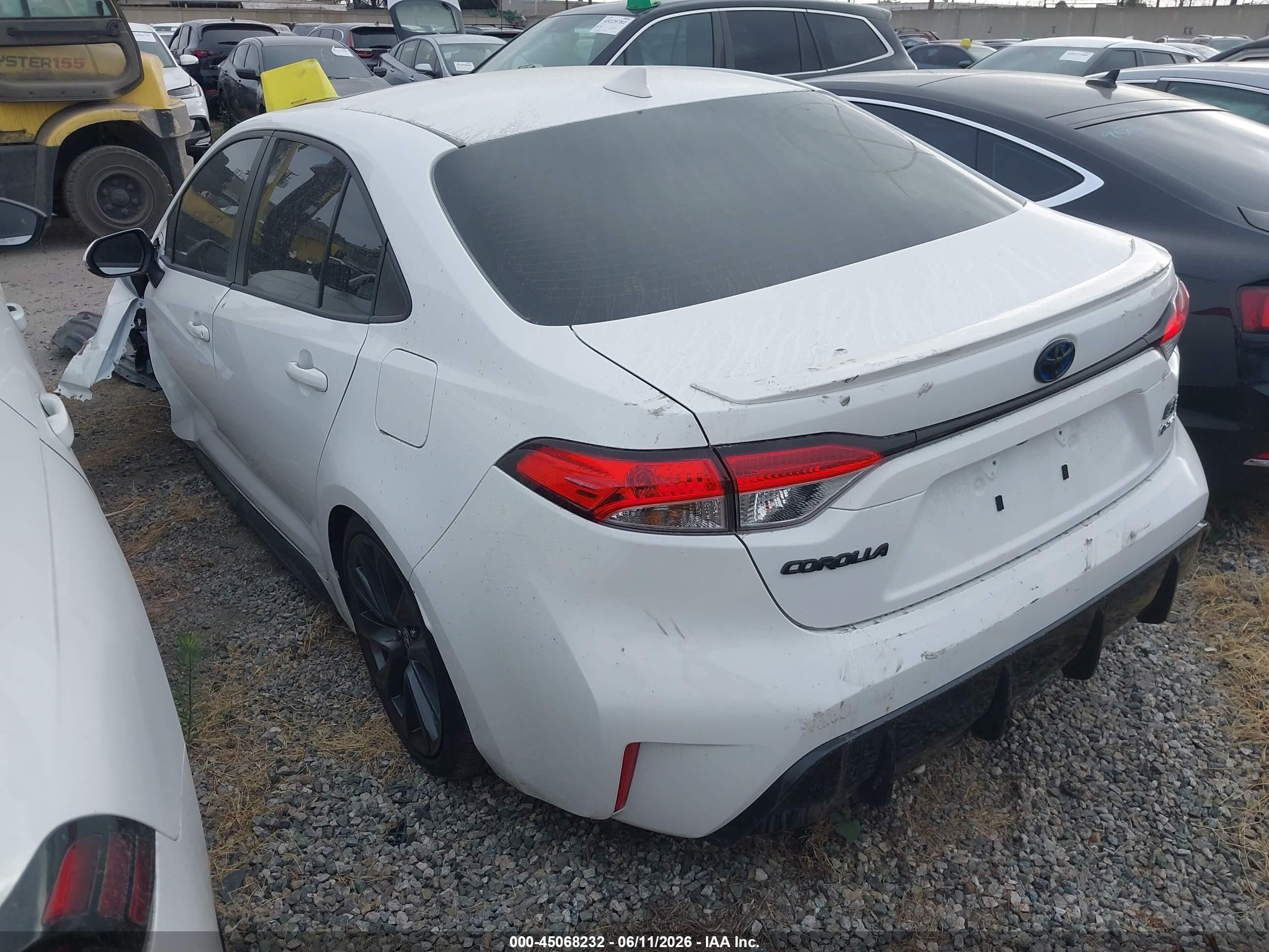 2025 Toyota Corolla Hybrid Se White vin: JTDBCMFE3SJ040967