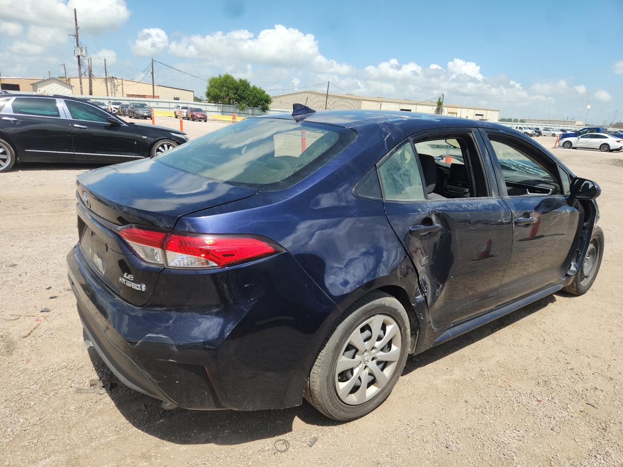 2023 Toyota Corolla Hybrid Le Blue vin: JTDBCMFE7PJ011883 Damage: Right Qtr Panel, Severe Damage, Replacement Required