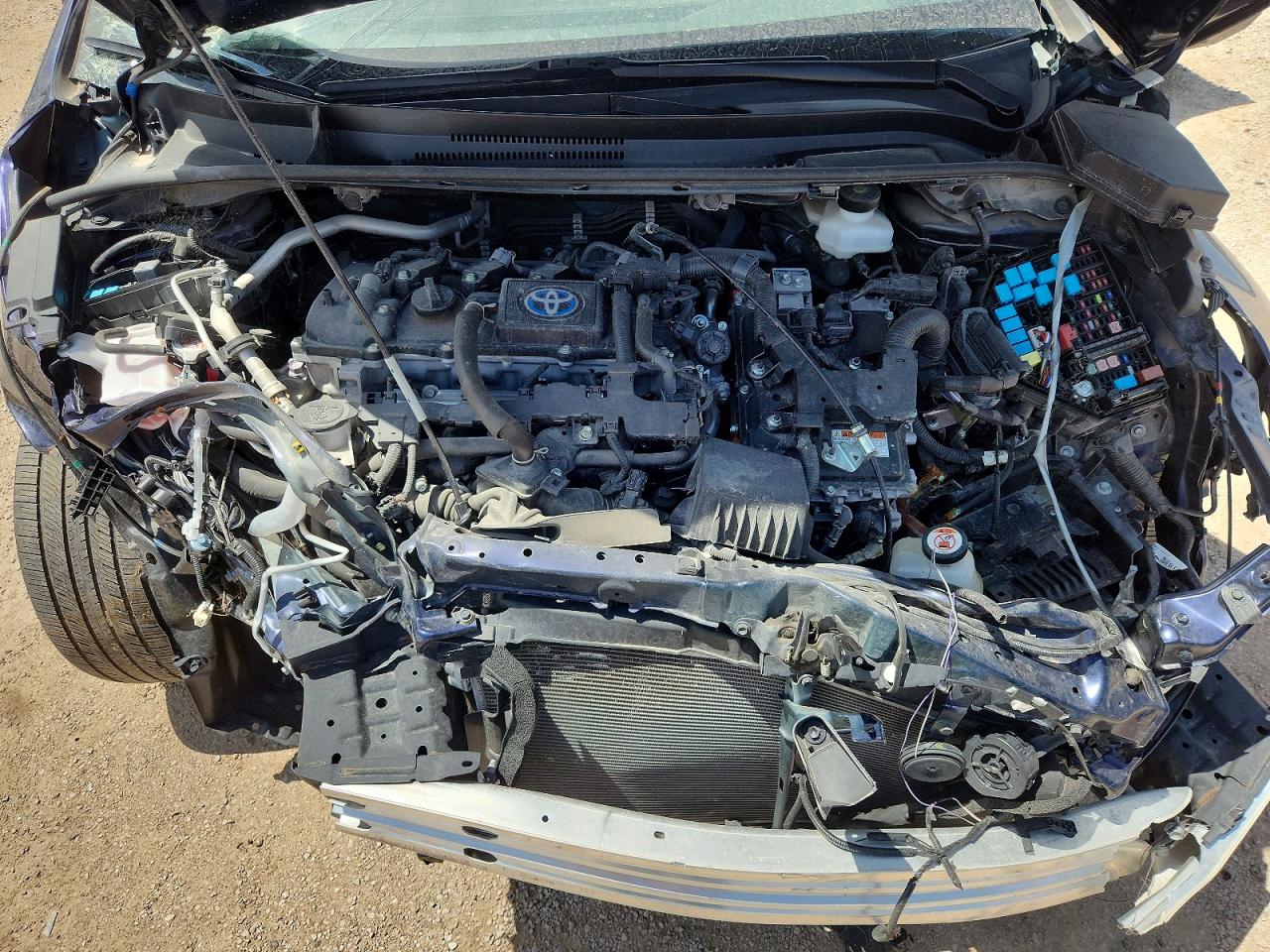 2023 Toyota Corolla Hybrid Le Blue vin: JTDBCMFE7PJ011883