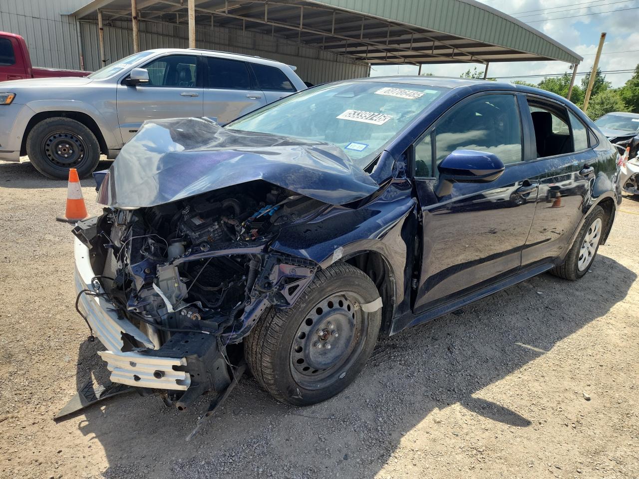 2023 Toyota Corolla Hybrid Le Blue vin: JTDBCMFE7PJ011883 Damage: Left Head Lamp, Broken, Replacement Required
