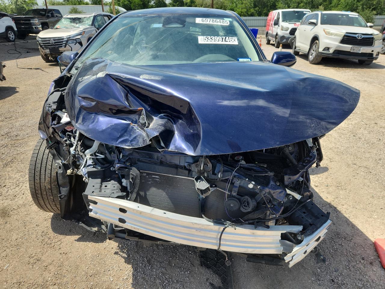 2023 Toyota Corolla Hybrid Le Blue vin: JTDBCMFE7PJ011883 Damage: Front Bumper Reinforcement, Broken, Replacement Required