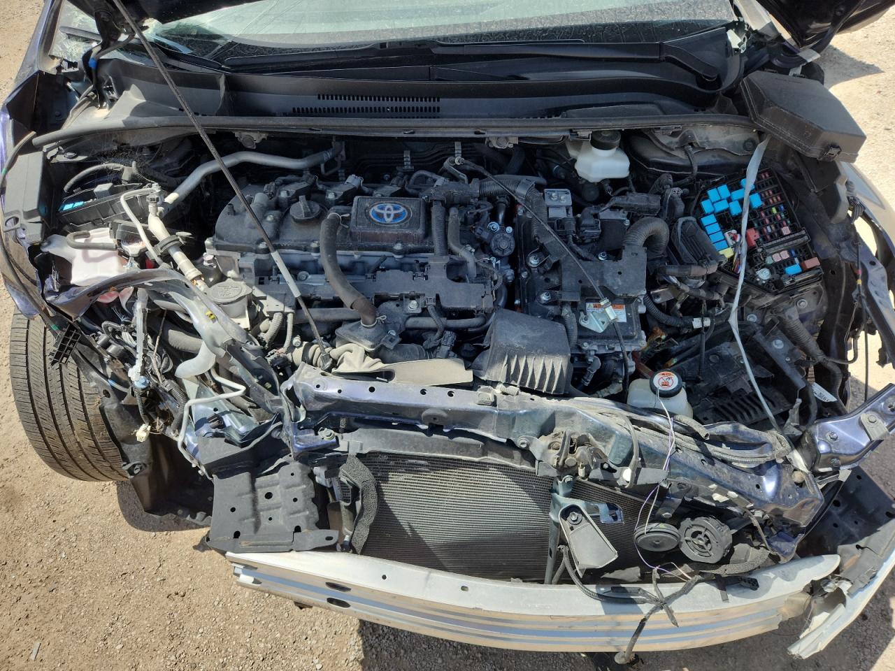 2023 Toyota Corolla Hybrid Le Blue vin: JTDBCMFE7PJ011883 Damage: Right Baffle, Broken, Replacement Required