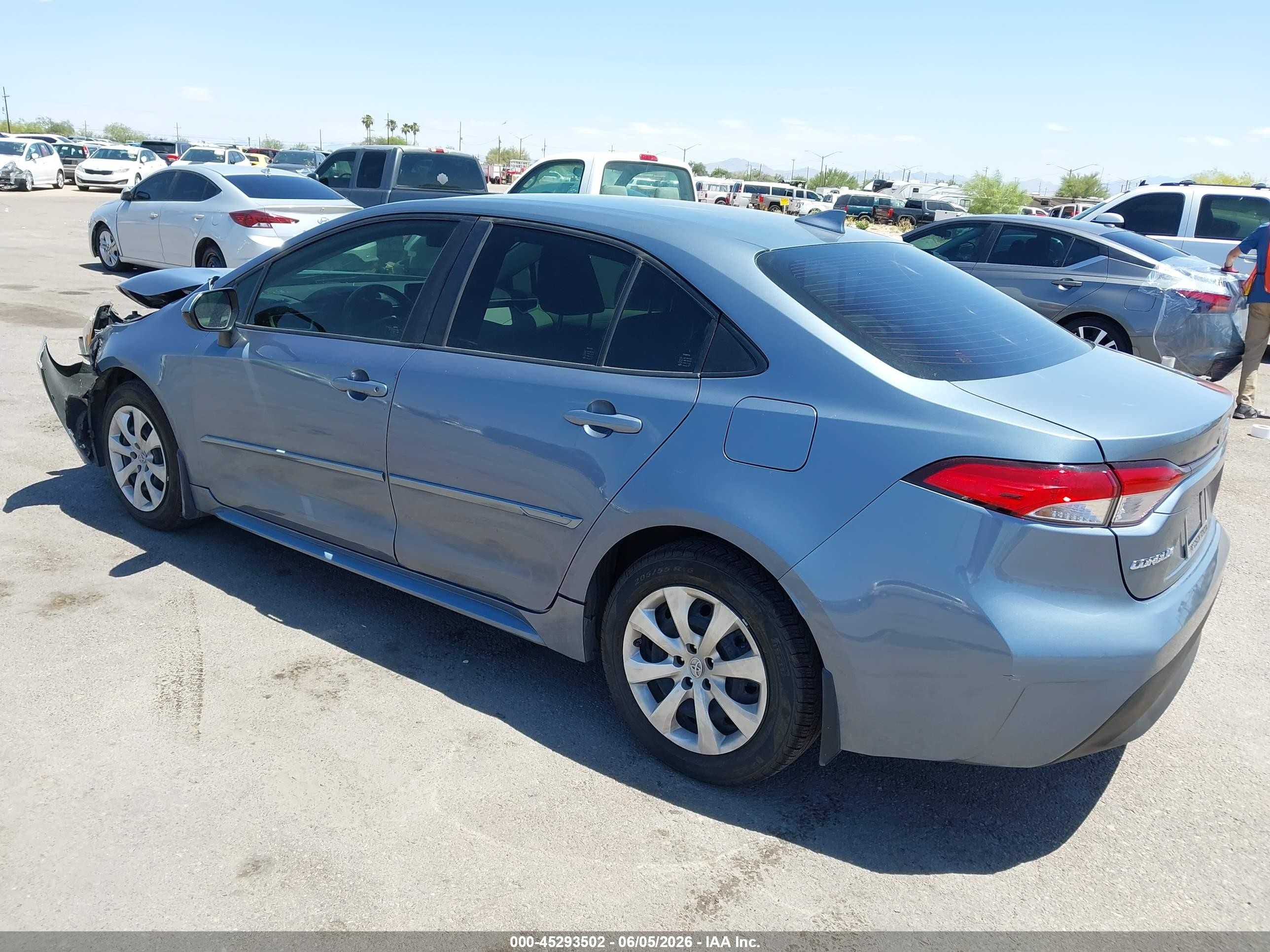2023 Toyota Corolla Hybrid Le Синий vin: JTDBCMFE8P3012013