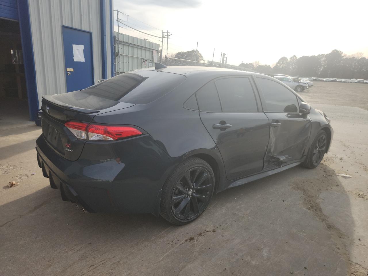 2025 Toyota Corolla Hybrid Se Black vin: JTDBCMFE8S3085147 Damage: Right Rear Door, Dent(S) W/ Paint Dmg, 1 To 2 Inches