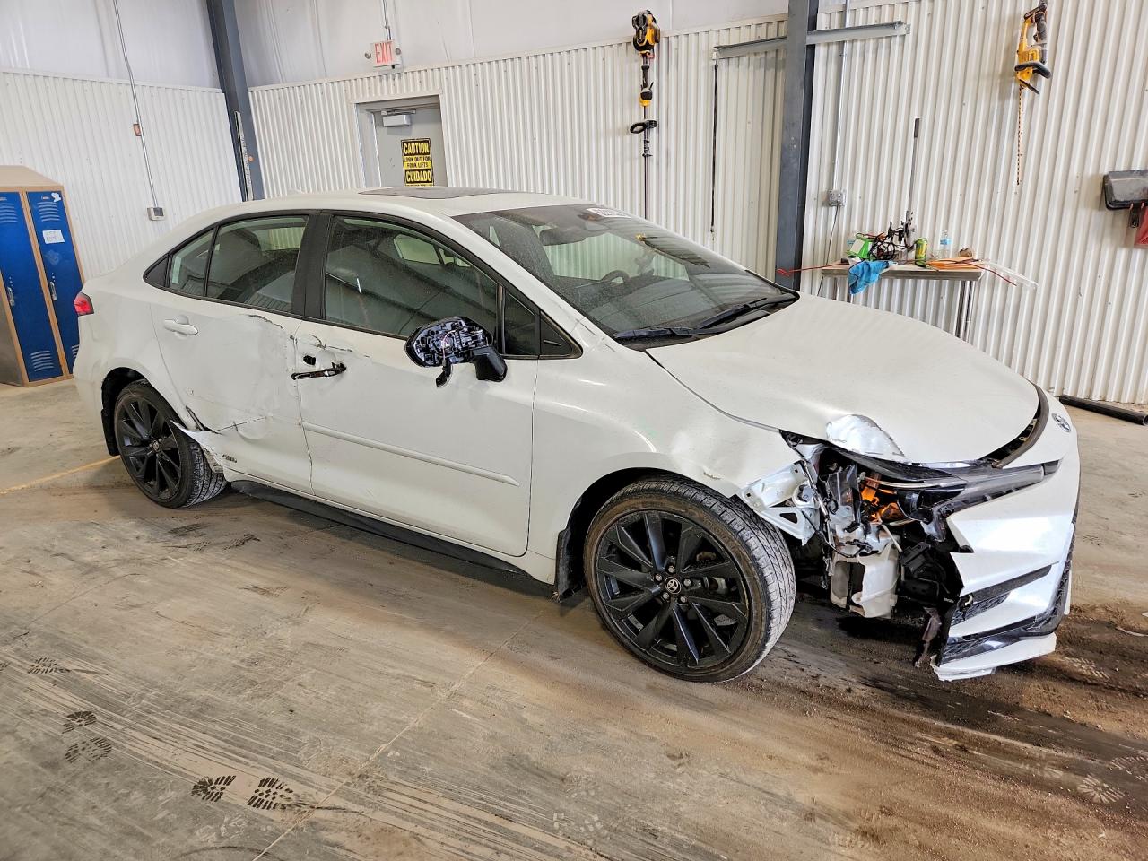 2023 Toyota Corolla Hybrid Se White vin: JTDBDMHE1PJ001327