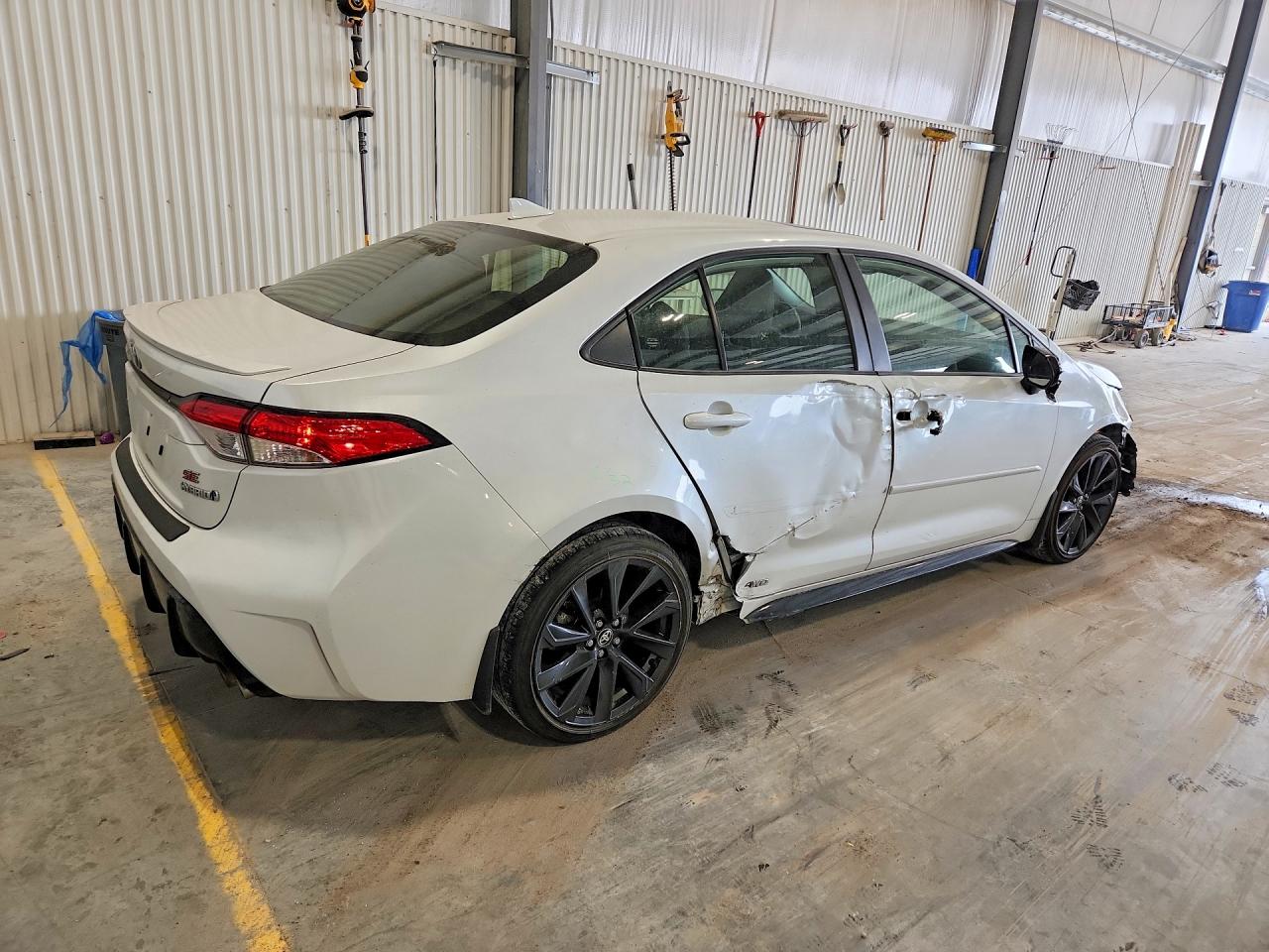 2023 Toyota Corolla Hybrid Se White vin: JTDBDMHE1PJ001327