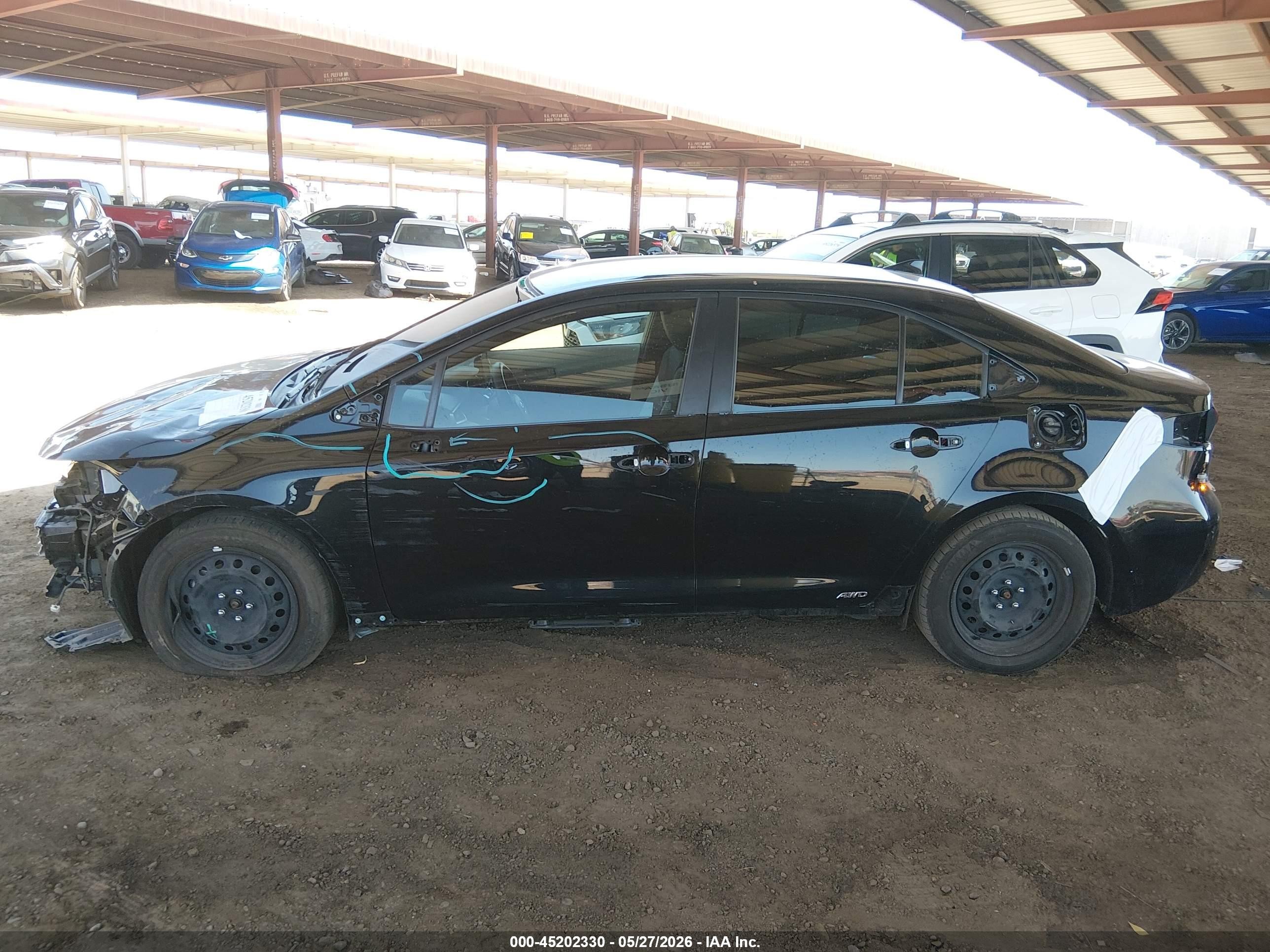 2024 Toyota Corolla Hybrid Le Черный vin: JTDBDMHE5RJ010776