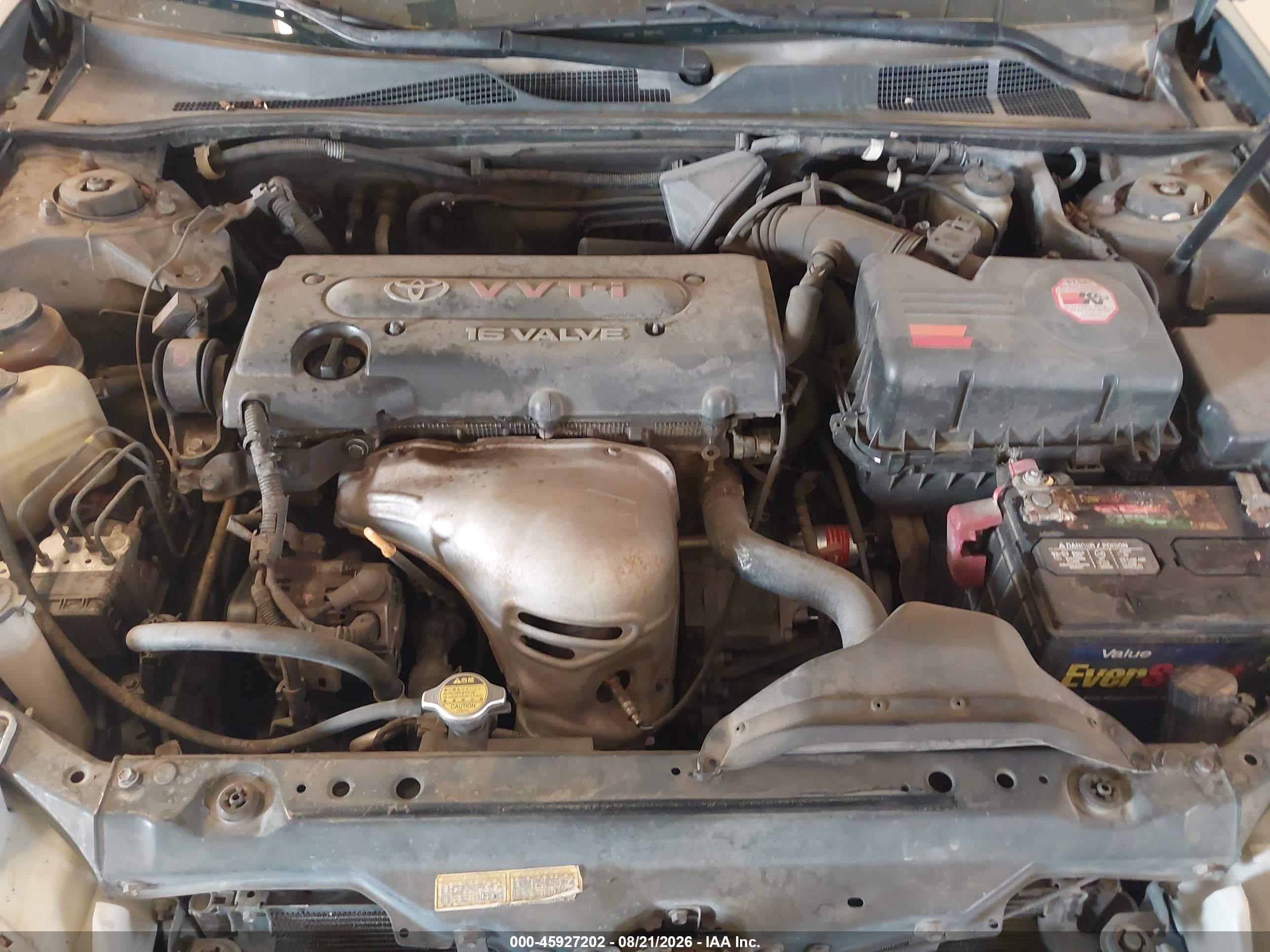 2002 Toyota Camry Le Gray vin: JTDBE30K320019996