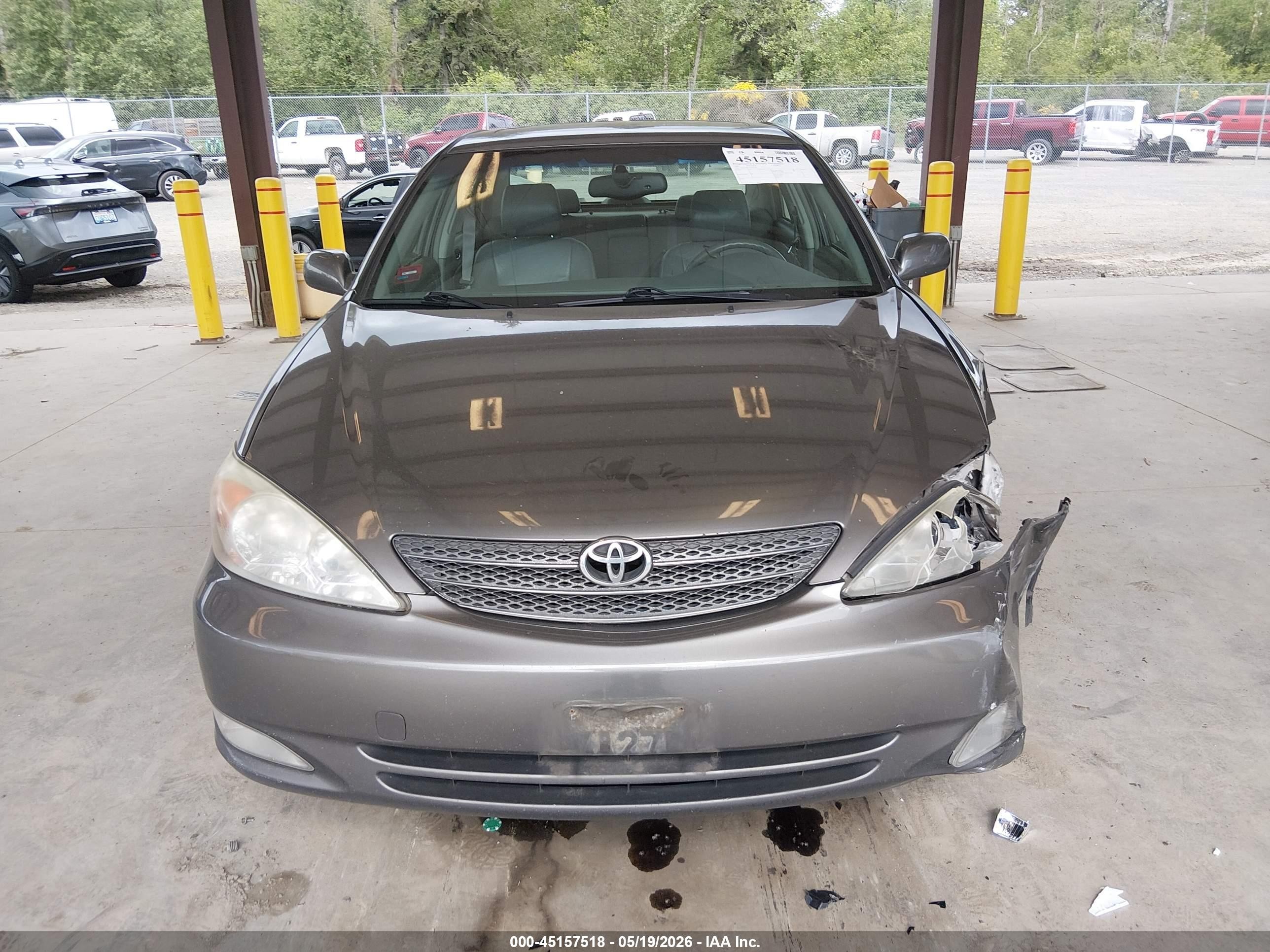 2003 Toyota Camry Xle Gray vin: JTDBE30K330163145