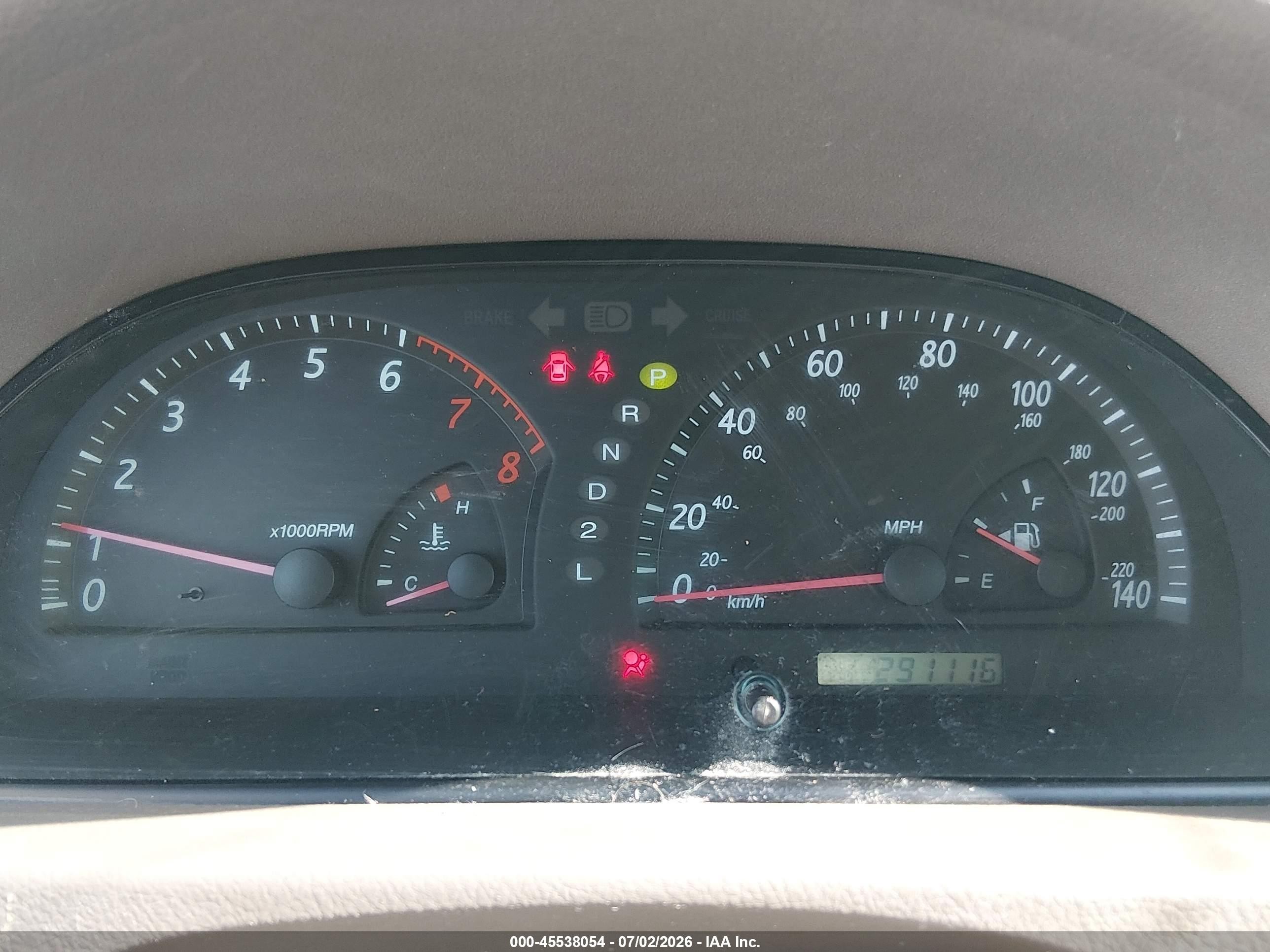 2004 Toyota Camry Le White vin: JTDBE30K540281389
