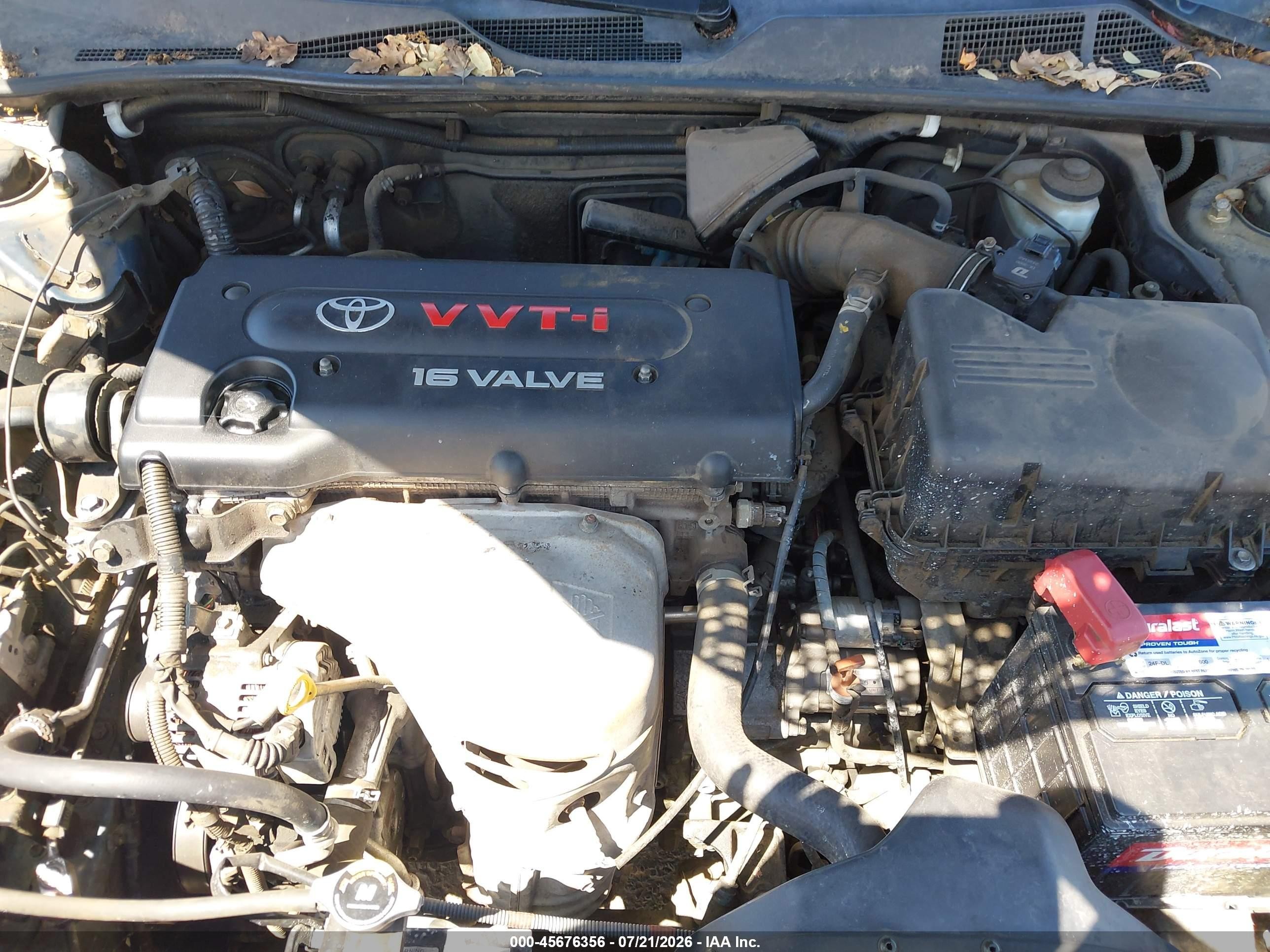 2003 Toyota Camry Xle Light Blue vin: JTDBE30K730183771