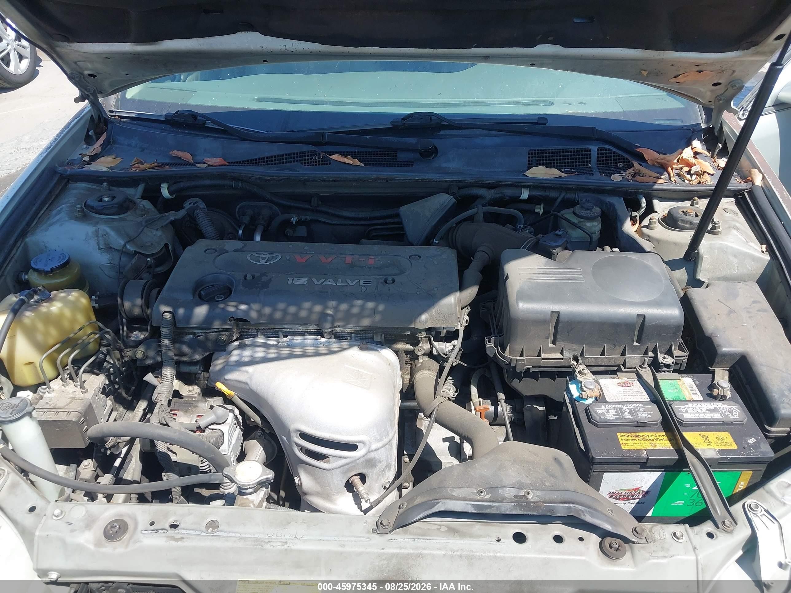 2002 Toyota Camry Xle Silver vin: JTDBE30K920104261